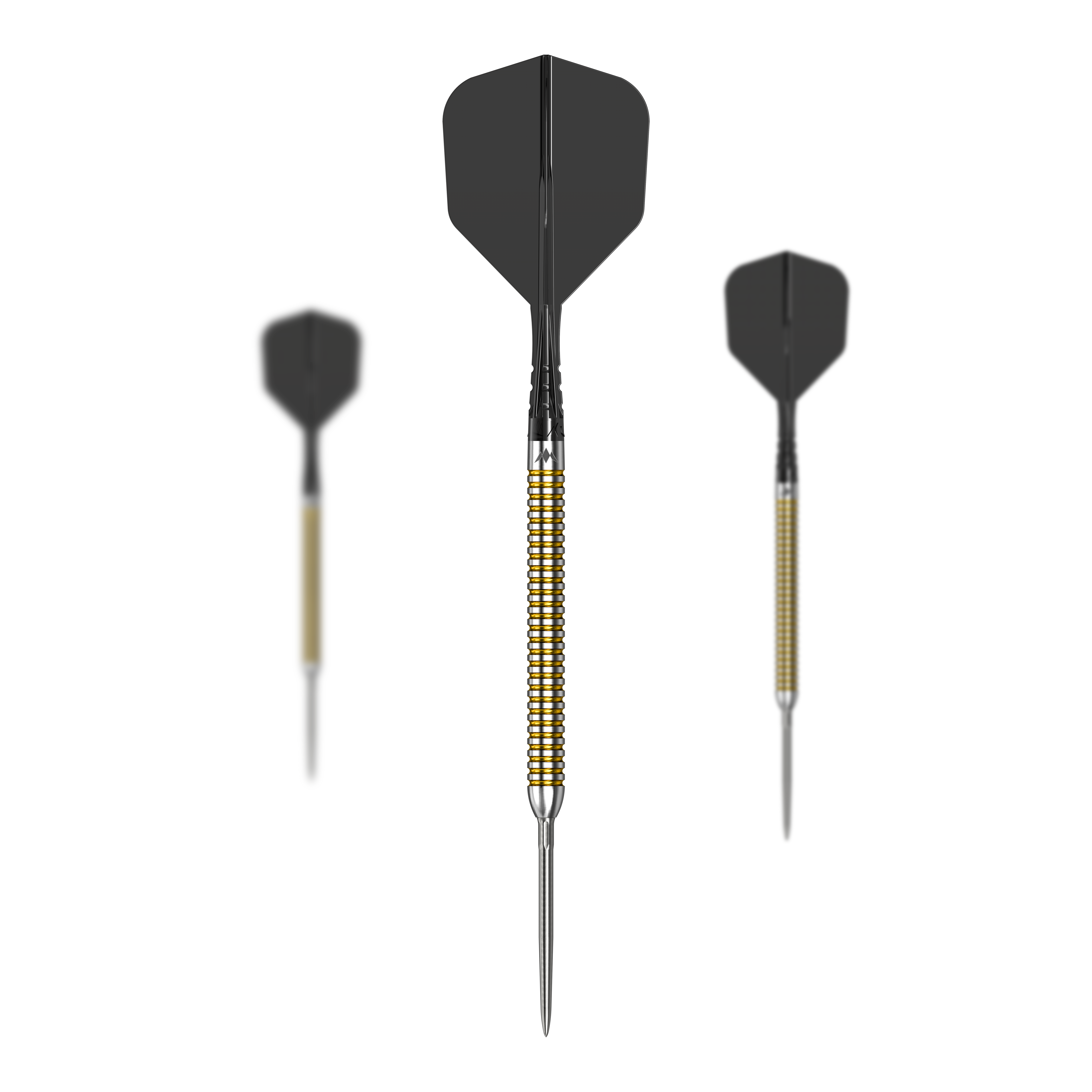Lotki stalowe Mission Mike De Decker V2 R2.5 Dies ist ein Produktfoto von Mission Mike De Decker V2 R2.5 Steeldarts. Die Darts werden im Set dargestellt.
