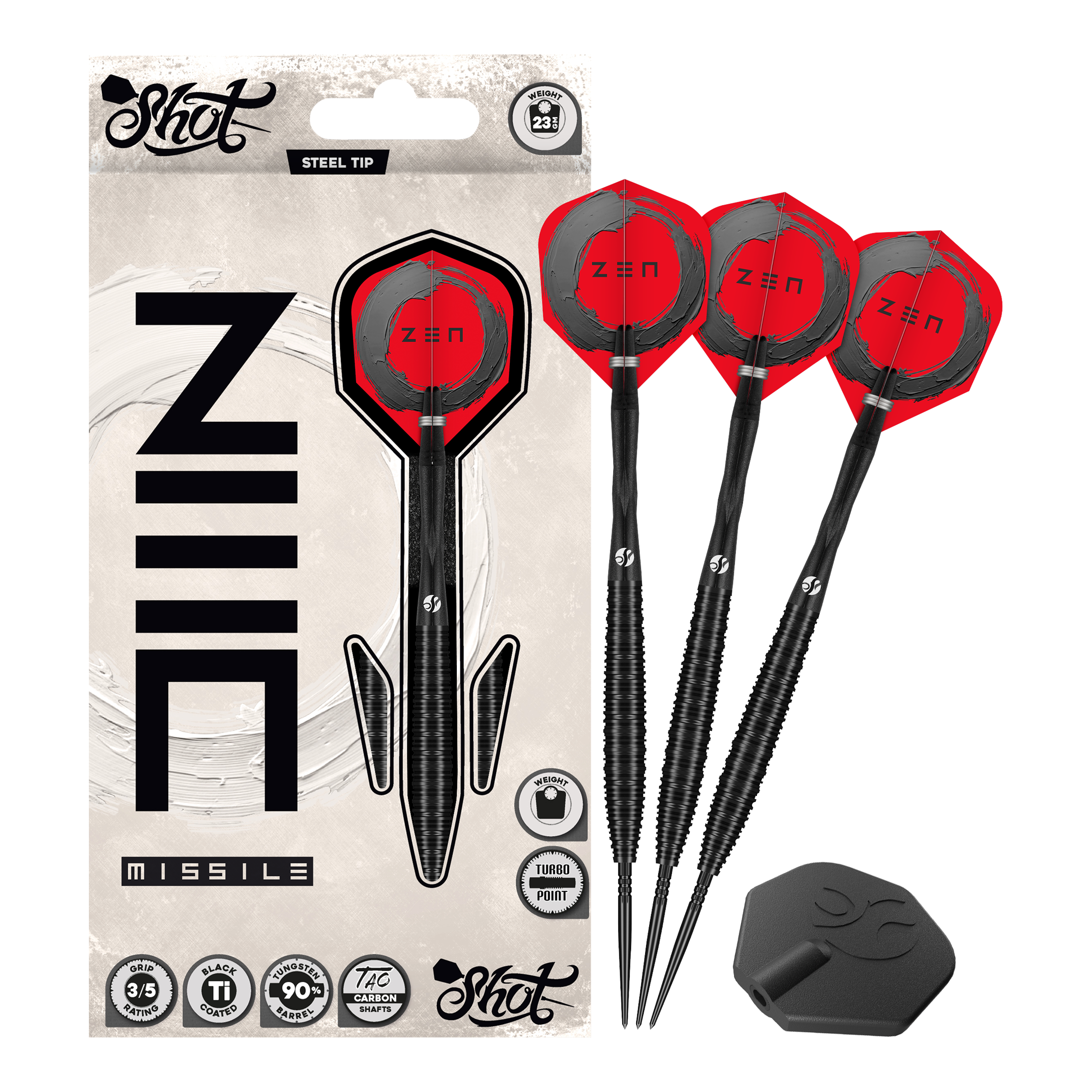 Shot ZEN Missile Turbo Point Steeldarts - 23g Shot ZEN Missile Turbo Point Steeldarts - 23g