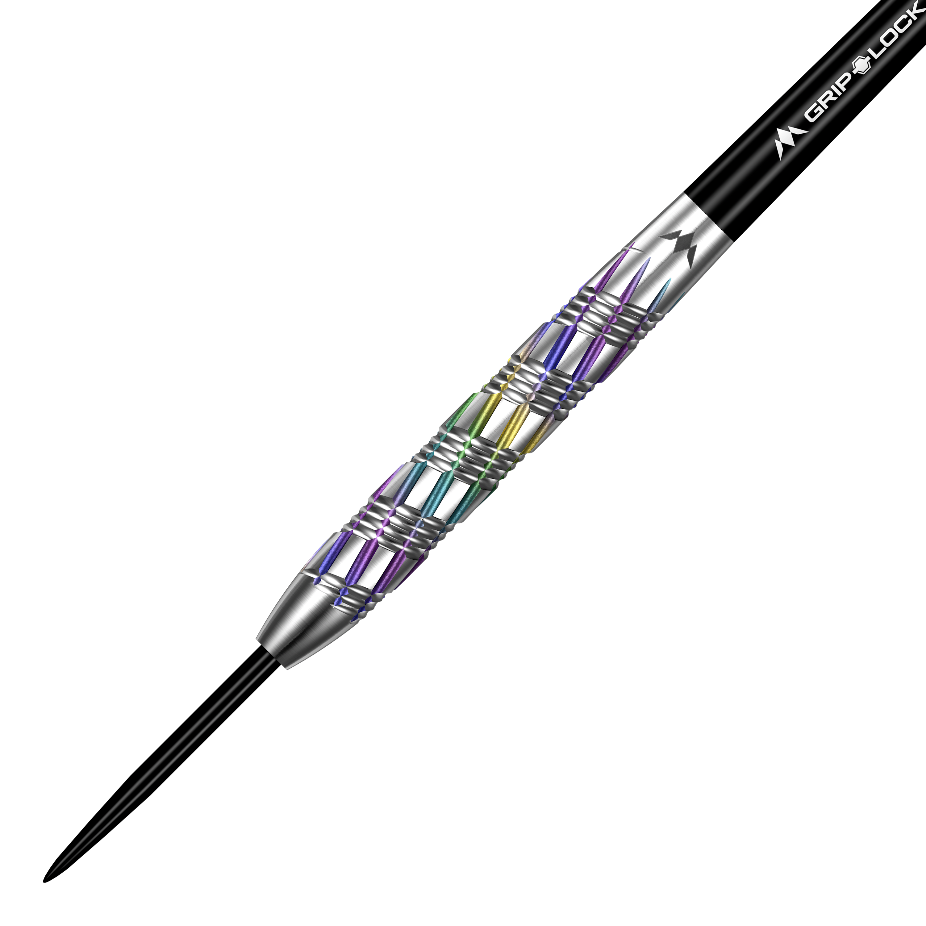 Mission Shuriken Steeldarts sind präzise gefertigte Steeldarts. Das Bild zeigt die spezielle Form und das Design dieses Pfeils.