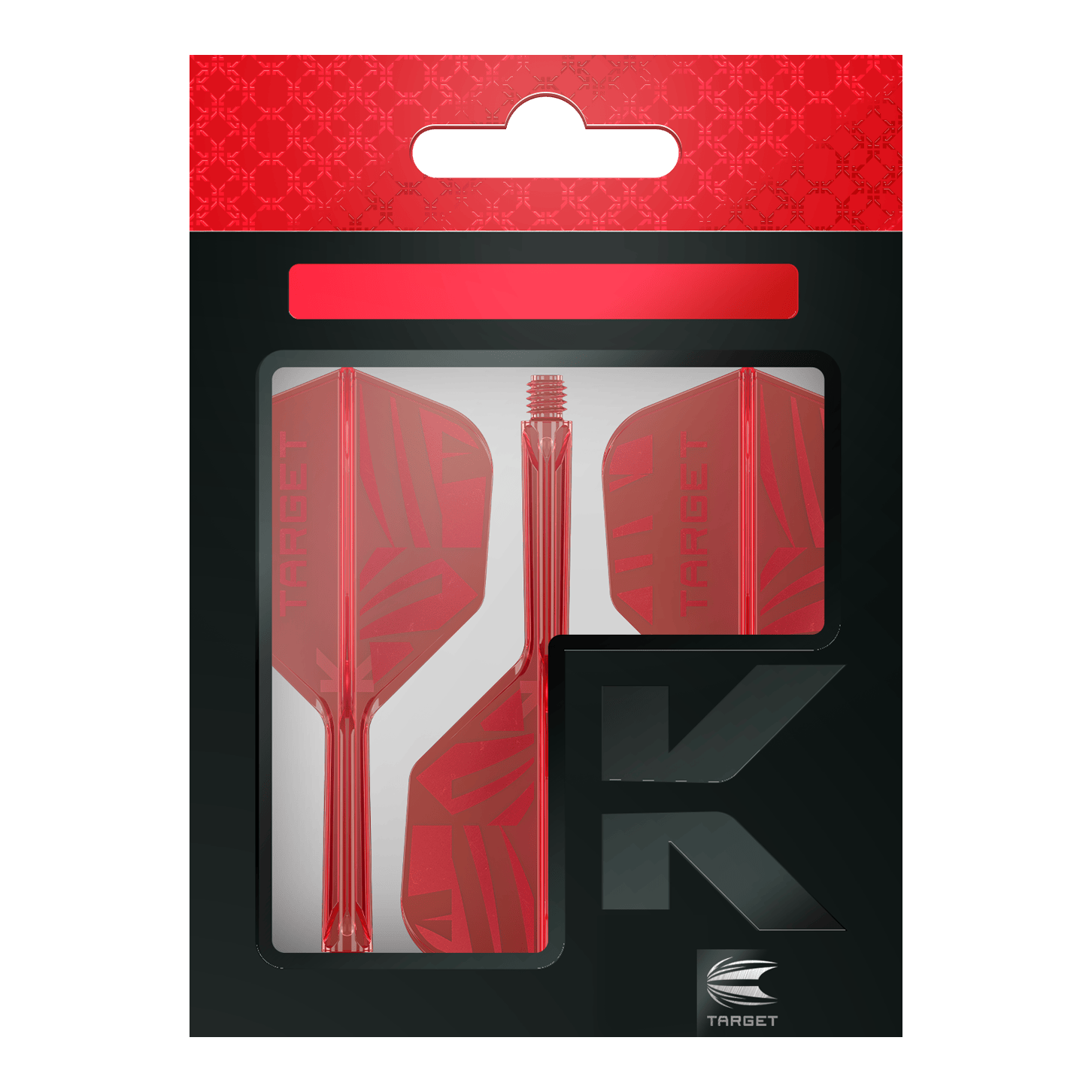Lotki Target K-Flex Red No6 Hier sind die Target K-Flex Red No6 Flights abgebildet. Die Flights sind rot und speziell für Dartpfeile entworfen.