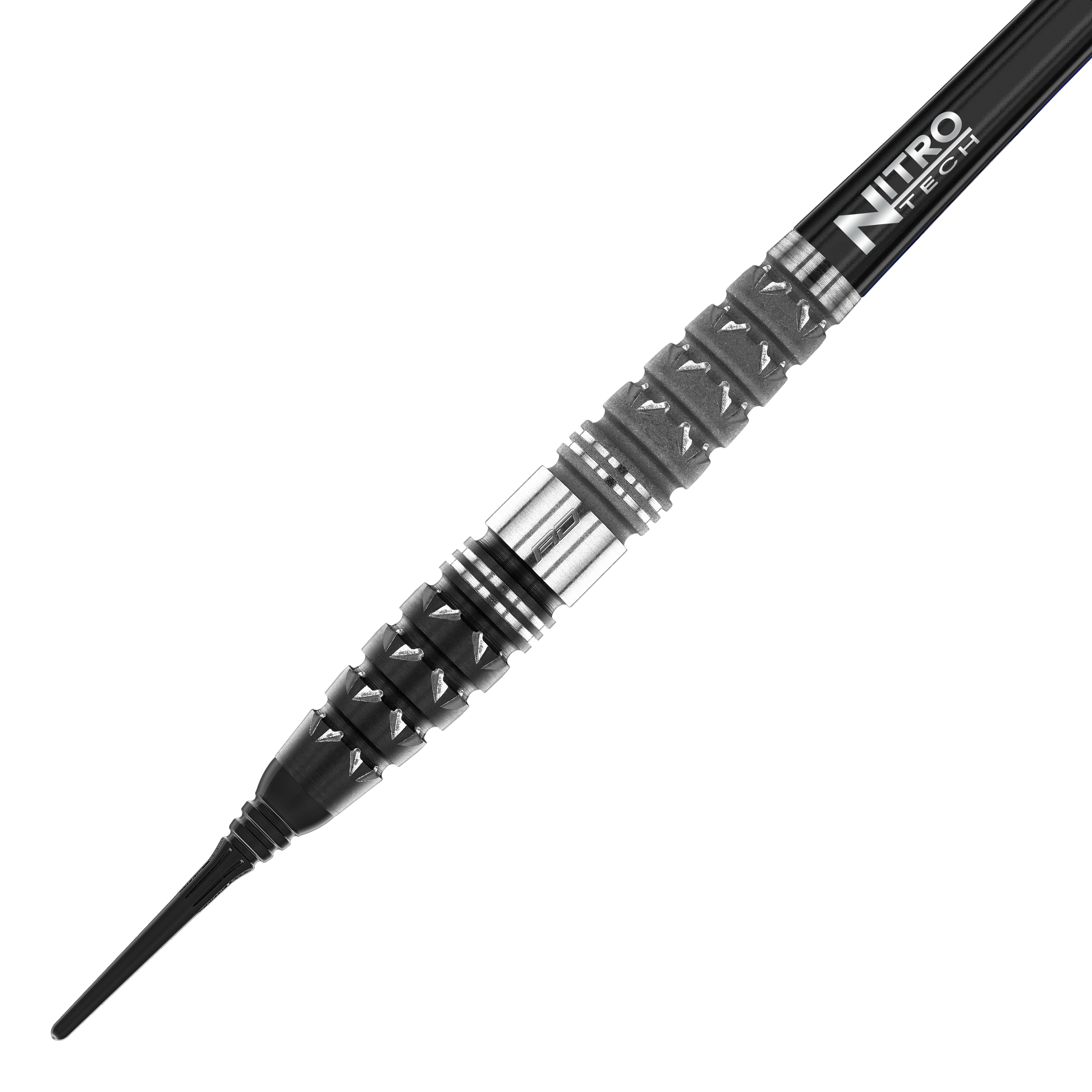 Red Dragon Paradym Torpedo Soft Darts - 20g Dies ist der Red Dragon Paradym Torpedo Softdart mit einem Gewicht von 20g. Er hat ein markantes schwarzes und silbernes Design mit einer griffigen Struktur am Barrel.