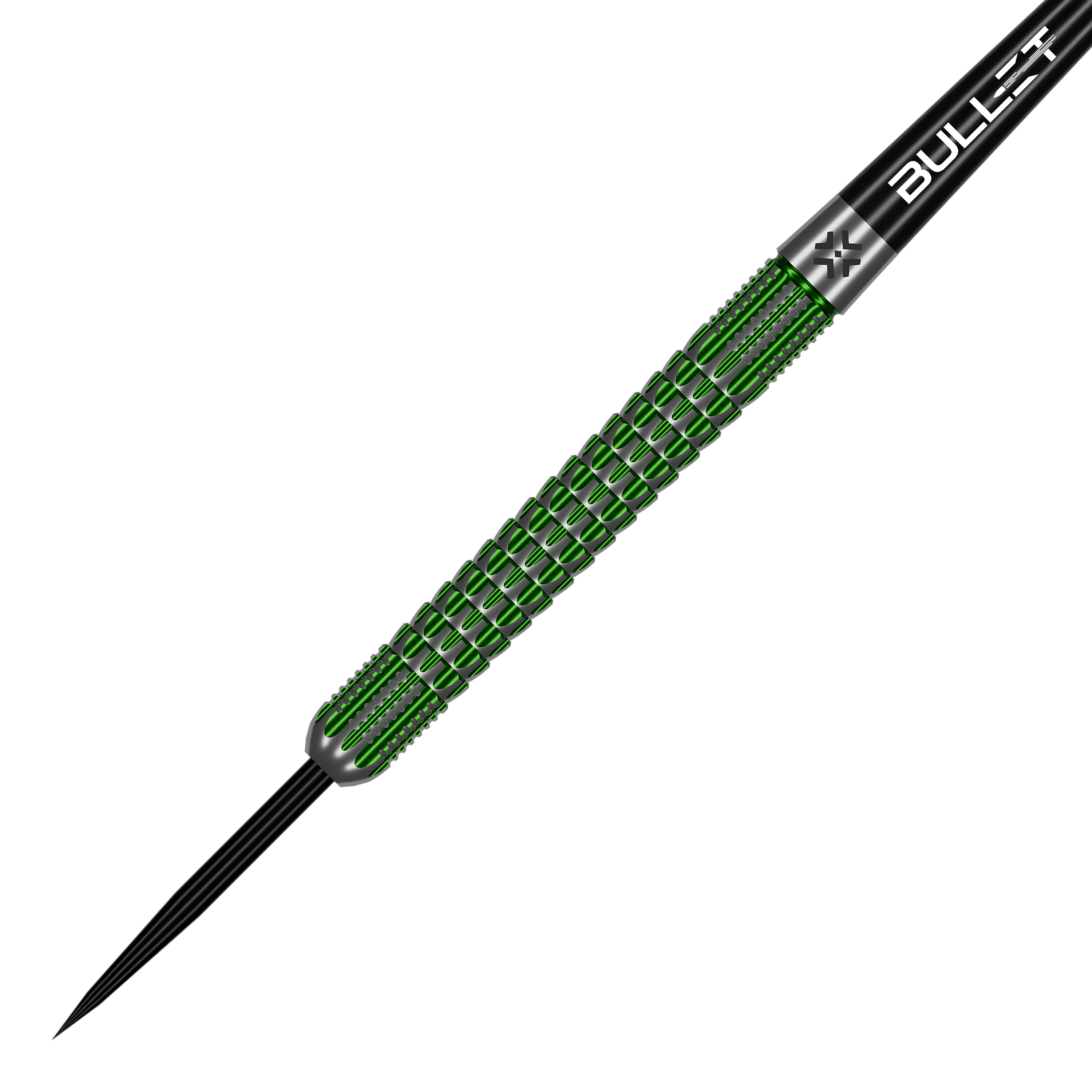 Dieses Bild zeigt die Bullet Gator Steeldarts. Die hochwertigen Steeldarts sind geeignet für ambitionierte Dartspieler.