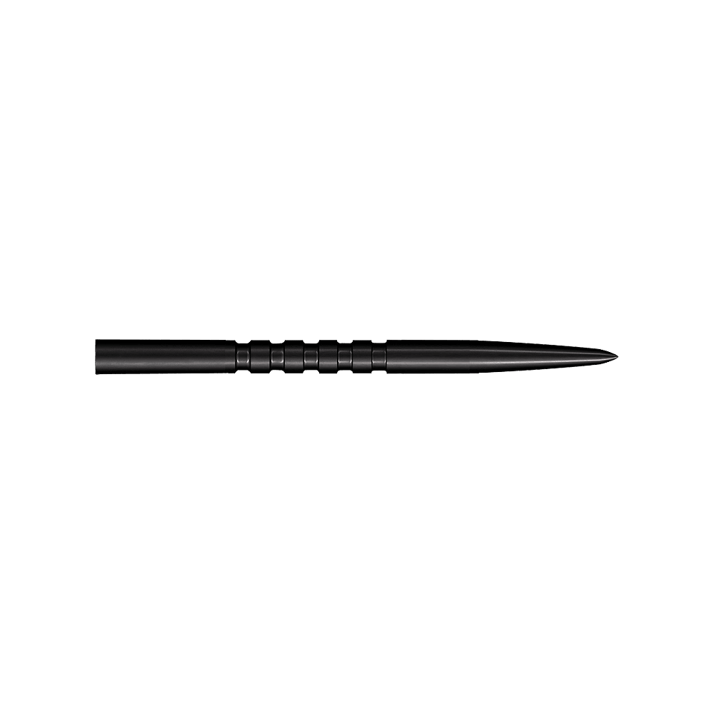 Stalowe groty do lotek Shot Grip Point - czarne Abgebildet sind schwarze Steeldartspitzen. Das Modell ist Grip Point mit einer Länge von 35 mm.