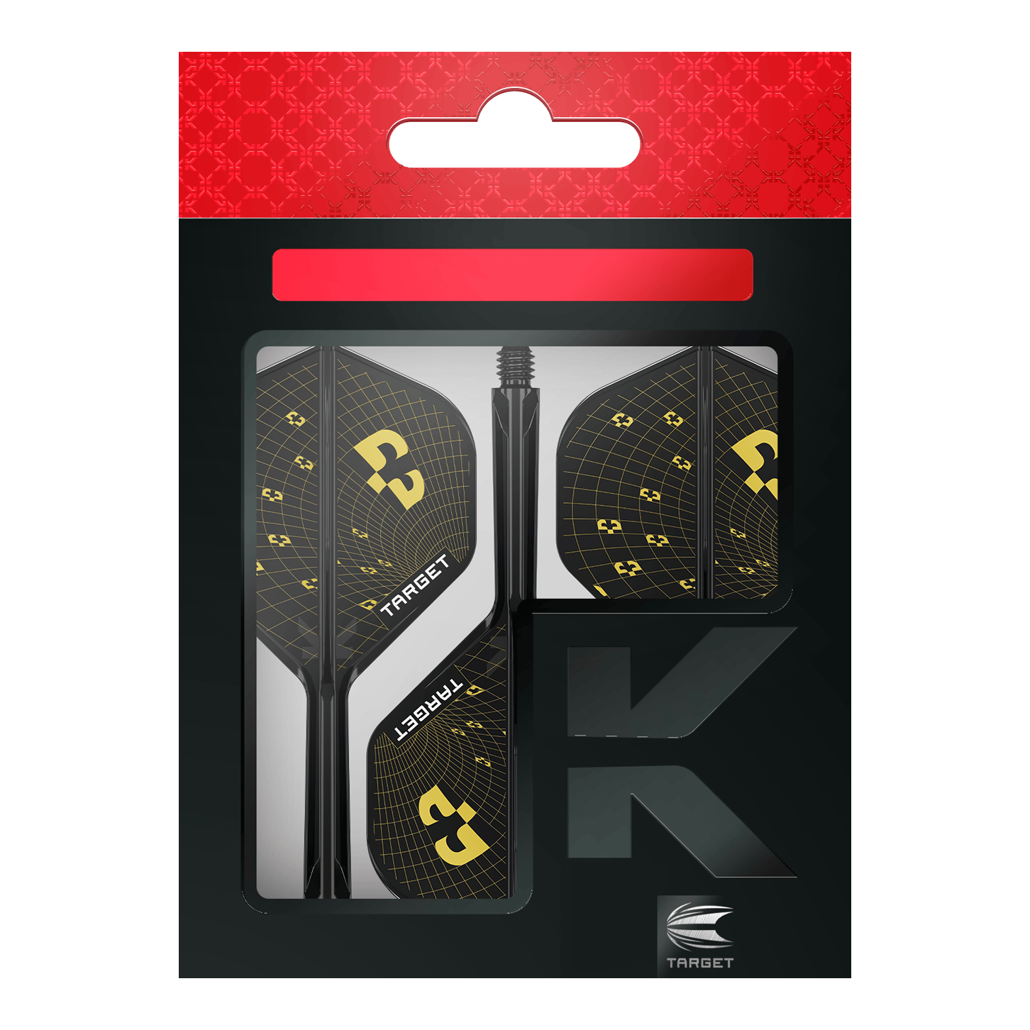 Dies ist ein Bild der Target K-Flex Bolide No2 Standard Flights. Die Flights werden für Darts verwendet und haben ein besonderes Design.