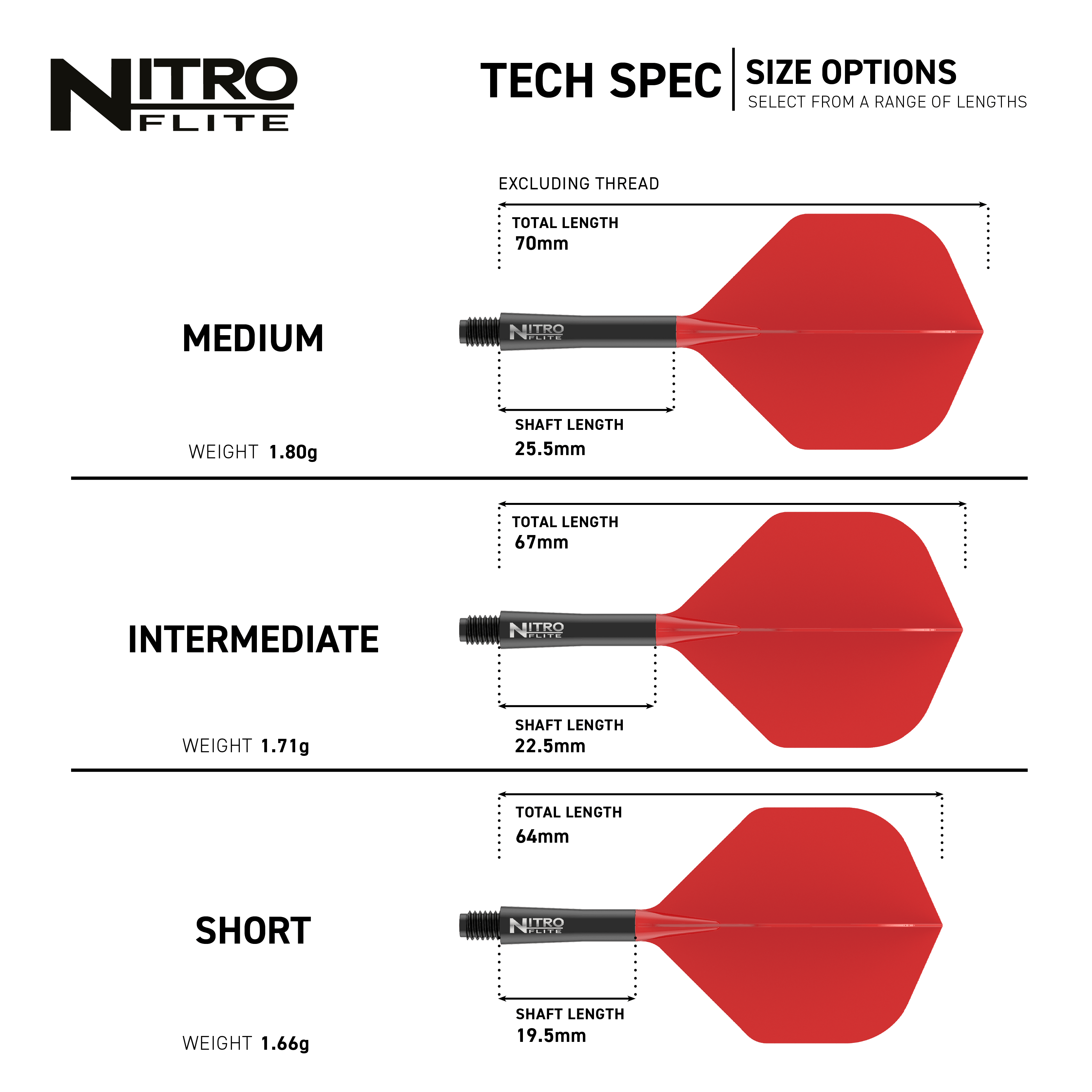 Red Dragon Nitroflite - Black Shaft Red No2 Lotki Red Dragon Nitroflite - Black Shaft Red No2 Flights werden gezeigt. Es handelt sich um schwarze und rote Dart-Flights.
