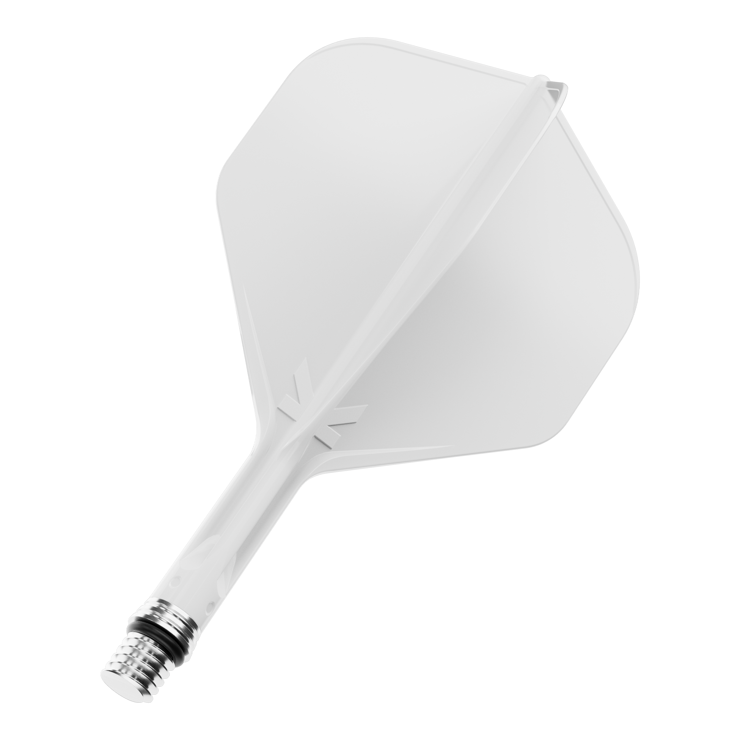 Target K-Shift No2 Standard Flights - biały Das Bild zeigt einen weißen Dart Flight. Es handelt sich wahrscheinlich um die Variante mit 19 mm Größe.