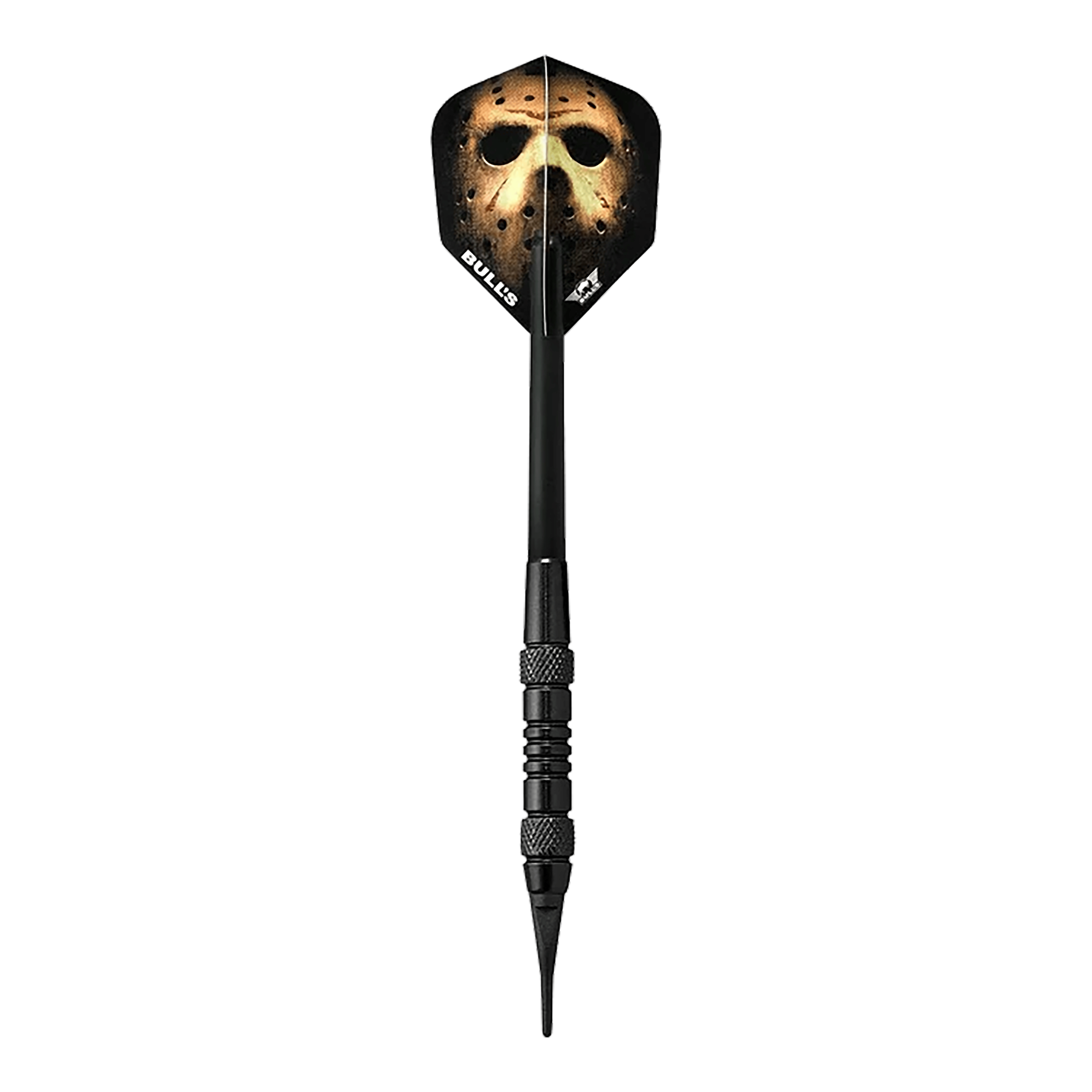 Bulls NL Thriller Black Brass Softdarts - 18g Abgebildet ist das Produkt Bulls NL Thriller Black Brass Softdarts - 18g. Das Bild zeigt den Softdart in schwarzem Design.