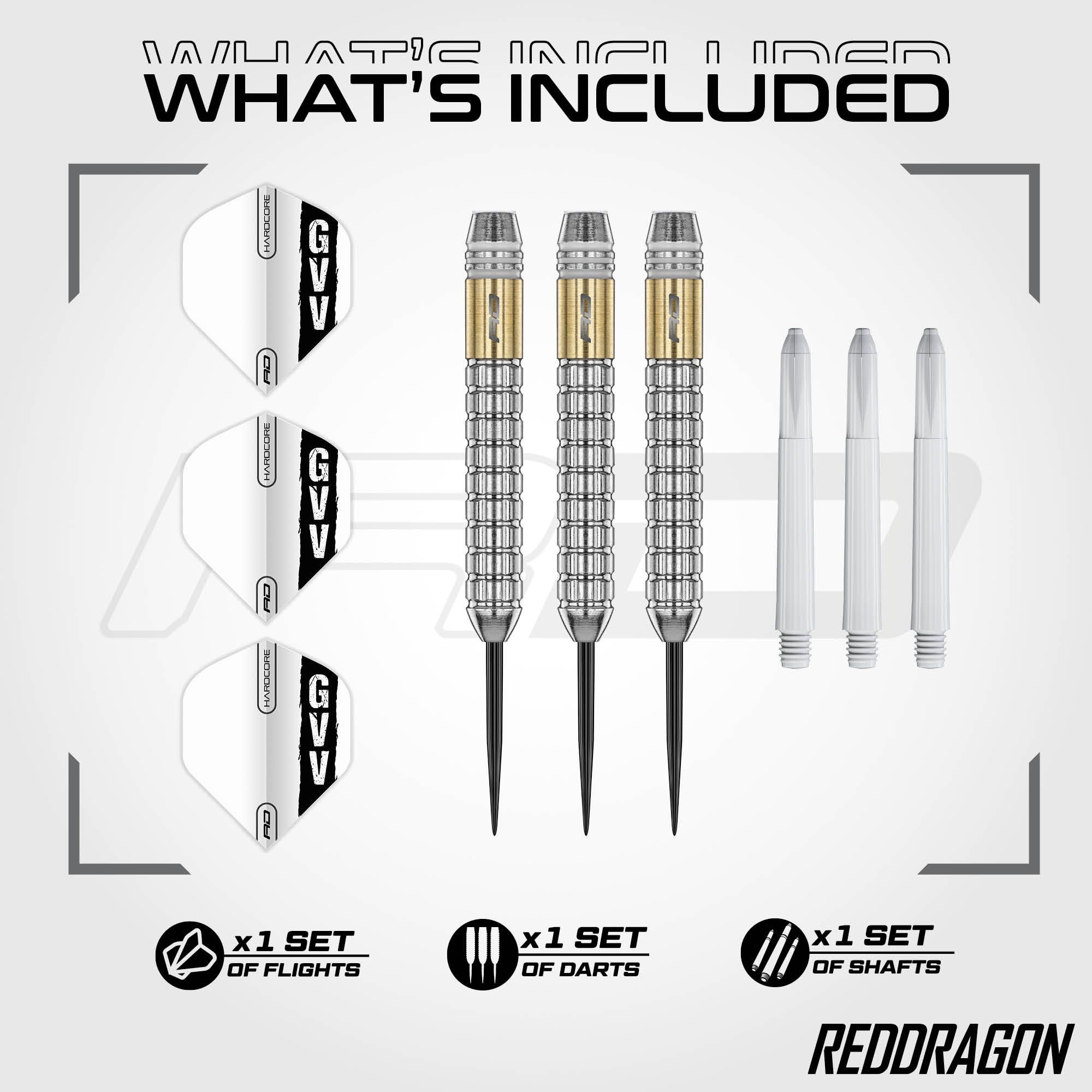Steeldarts z mosiądzu Red Dragon Gian Van Veen - 21 g