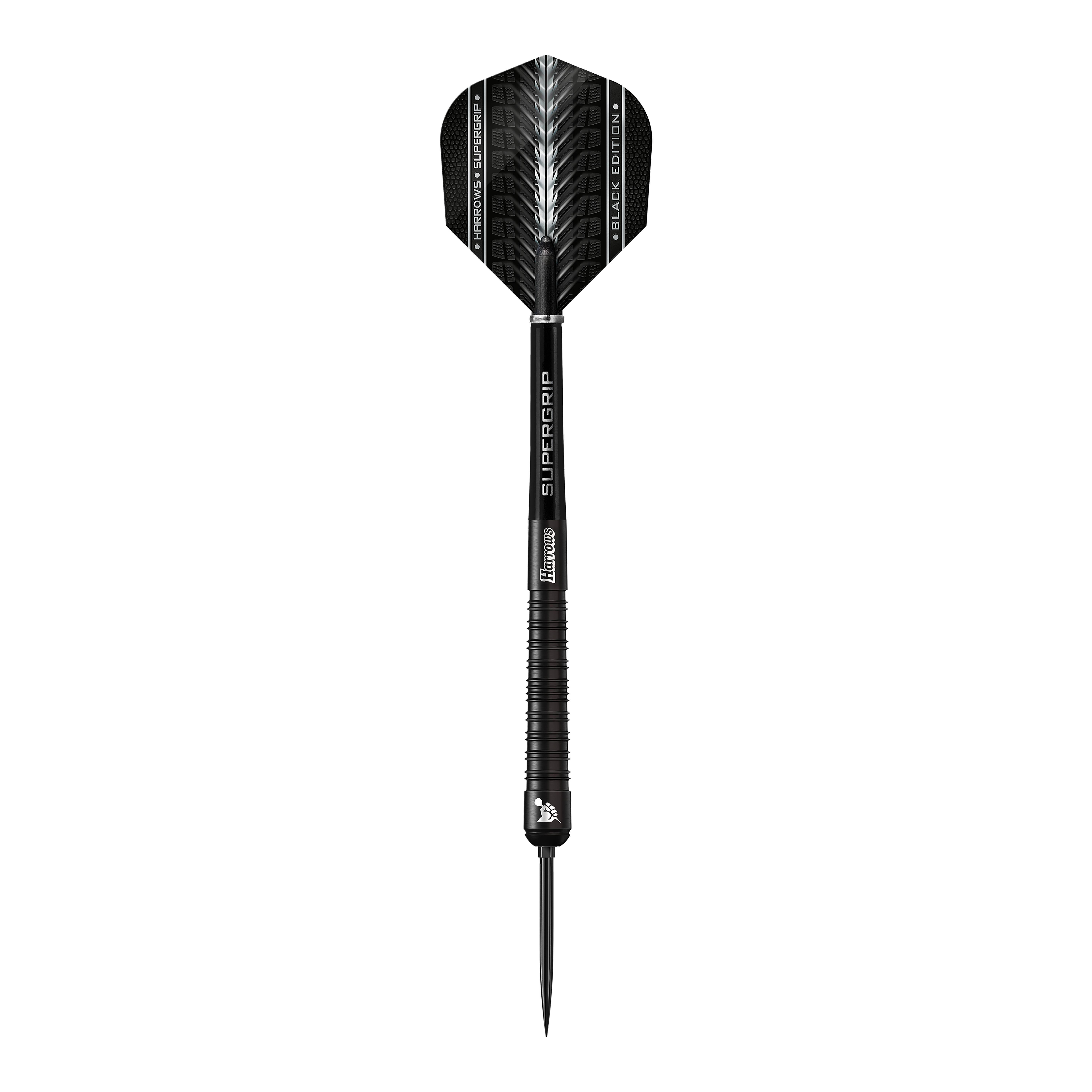 Lotki stalowe Harrows Supergrip 90 Black Edition Quick Point Diese Abbildung zeigt die Harrows Supergrip 90 Black Edition Quick Point Steeldarts. Die Darts überzeugen durch ihre schwarze Farbgebung und professionelle Verarbeitung.