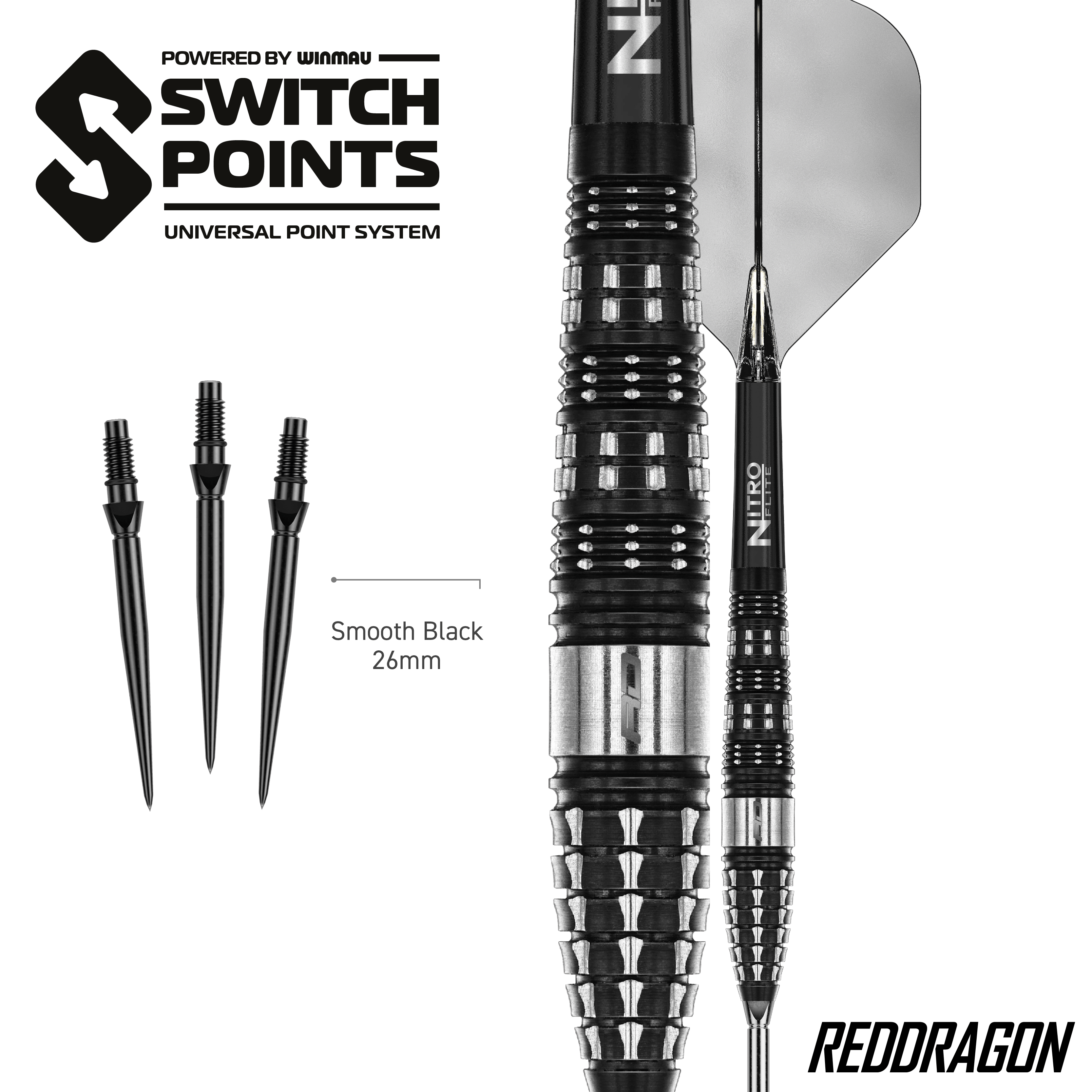 Strzałki stalowe Red Dragon Recon Torpedo Hier sind die Red Dragon Recon Torpedo Steeldarts - 23g abgebildet. Die Steeldarts werden in einer anderen Ansicht präsentiert.
