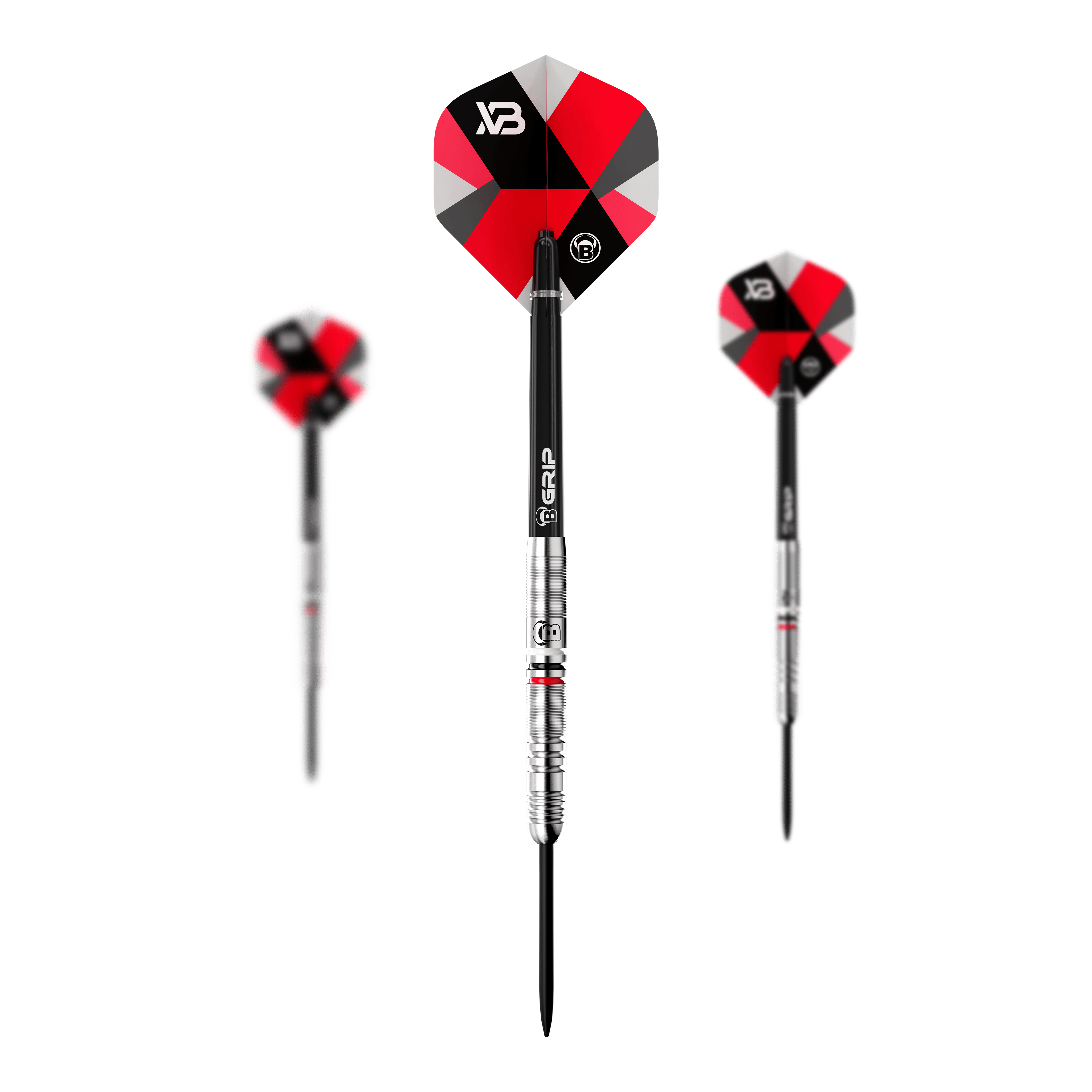 Dargestellt sind die Bulls Xanti Van Den Bergh Steeldarts - 22g im Set. Perfekt für ein vollständiges Dart-Erlebnis.