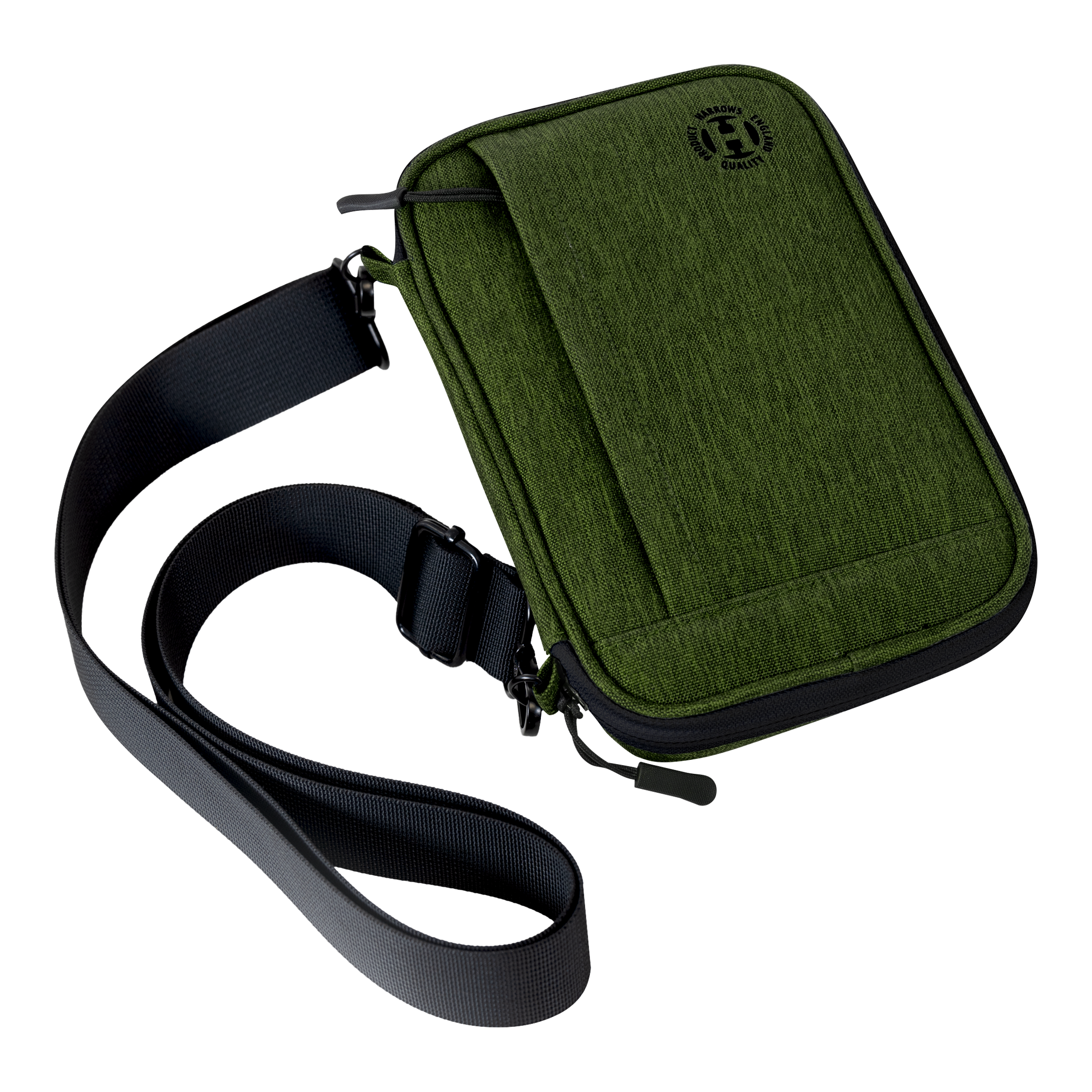 Etui na lotki Harrows Smart Case XL Eine große Darttasche mit glatter Oberfläche ist dargestellt. Der Innenraum bietet Platz für Zubehör.