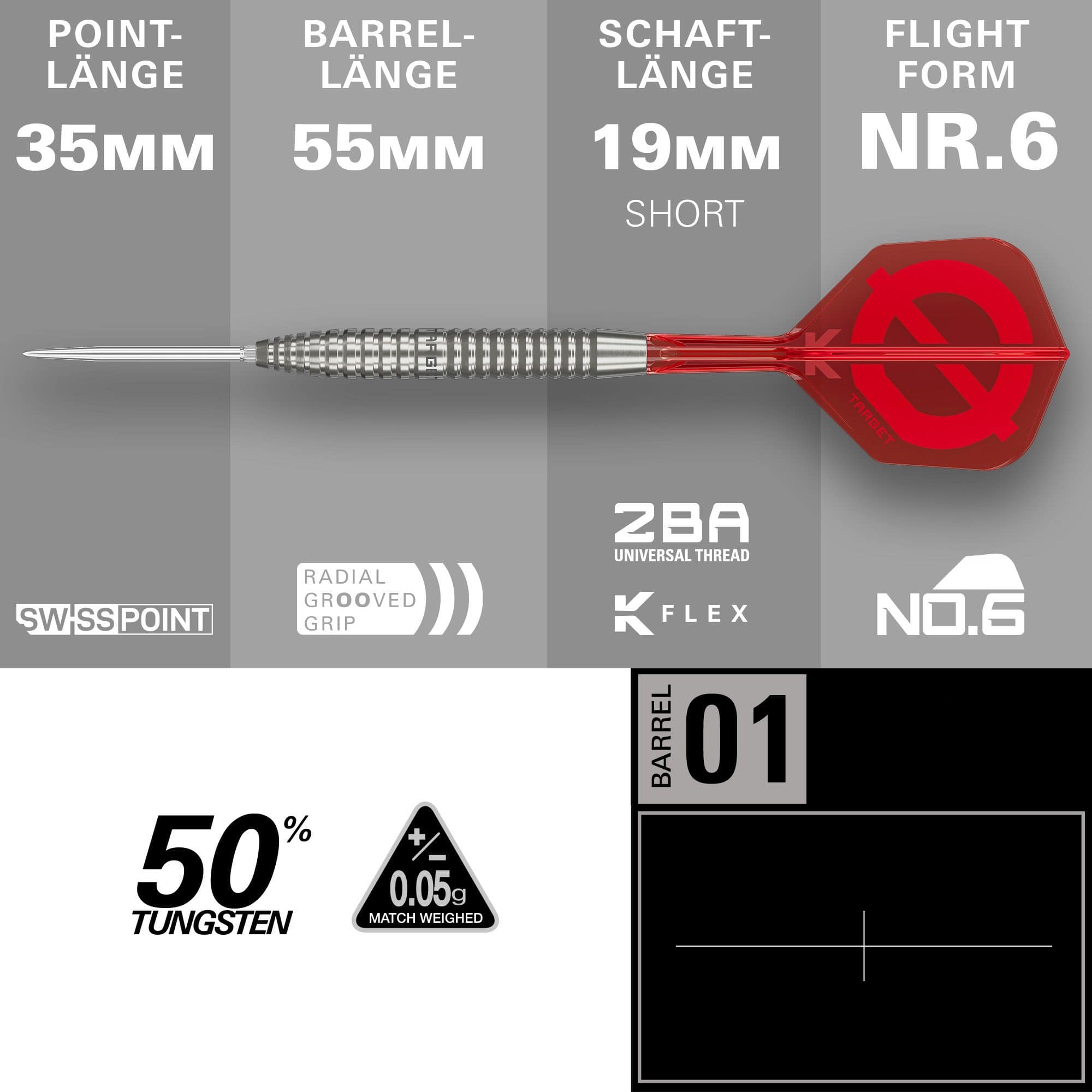 Grupa docelowa O 02 Swiss Points Steel Darts