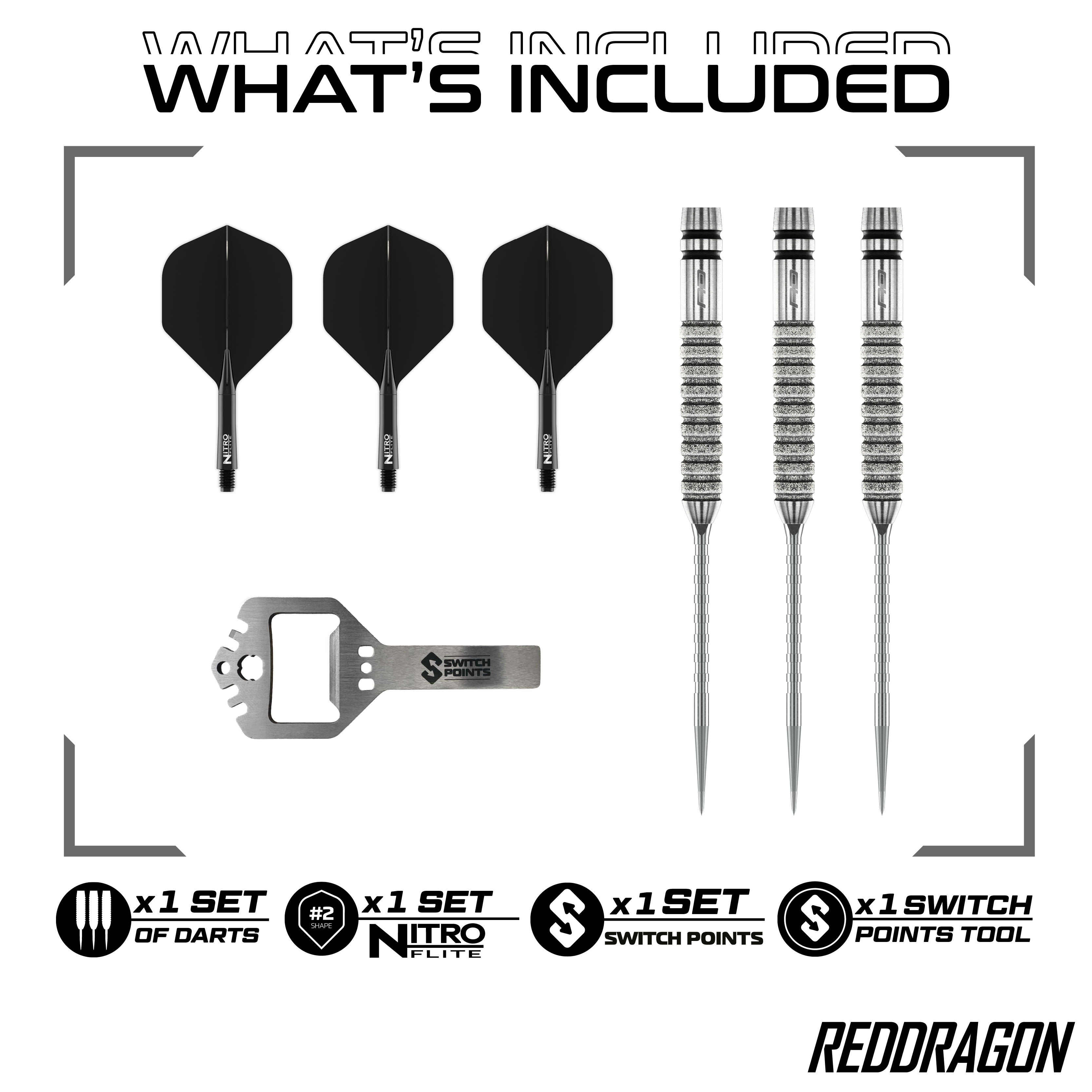 Red Dragon Gian Van Veen Tour Edition Switch Point Steeldarts - 21g Gezeigt werden die Red Dragon Gian Van Veen Tour Edition Switch Point Steeldarts - 21g. Das moderne Design unterstützt ein präzises Spiel.