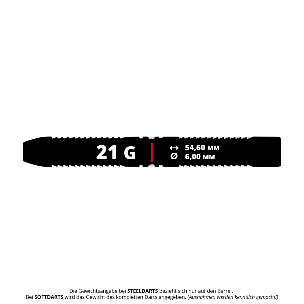 Red Dragon Peter Wright 50 Years Player Limited Edition Steeldarts - 21g. Das Bild zeigt einen limitierten Steeldartpfeil von Red Dragon zu Ehren von Peter Wright.