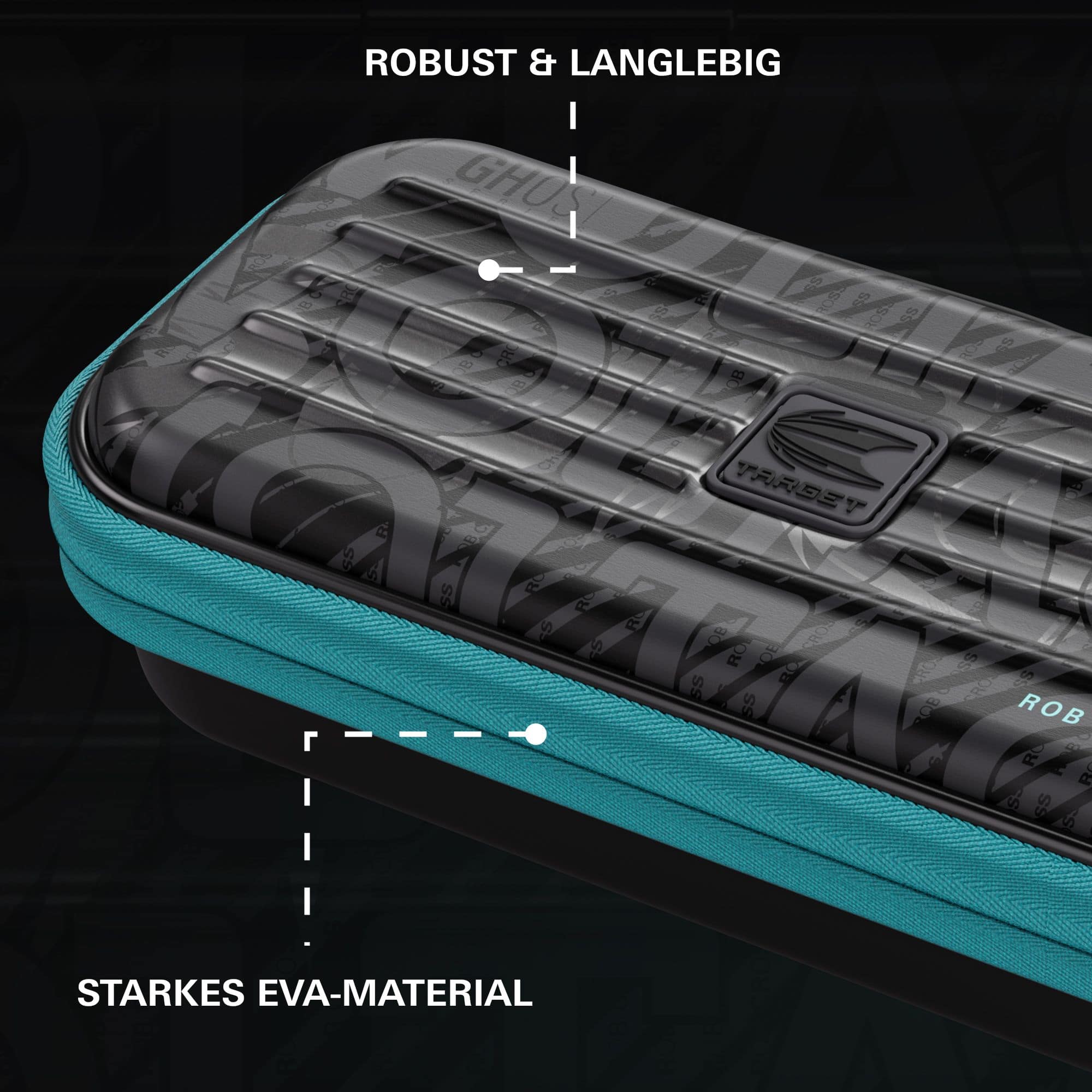 Etui na lotki Takoma Ghost Series Rob Cross Zu sehen ist das Takoma Ghost Series Rob Cross Dartcase. Das Dartcase überzeugt durch sein modernes Design und Funktionalität.