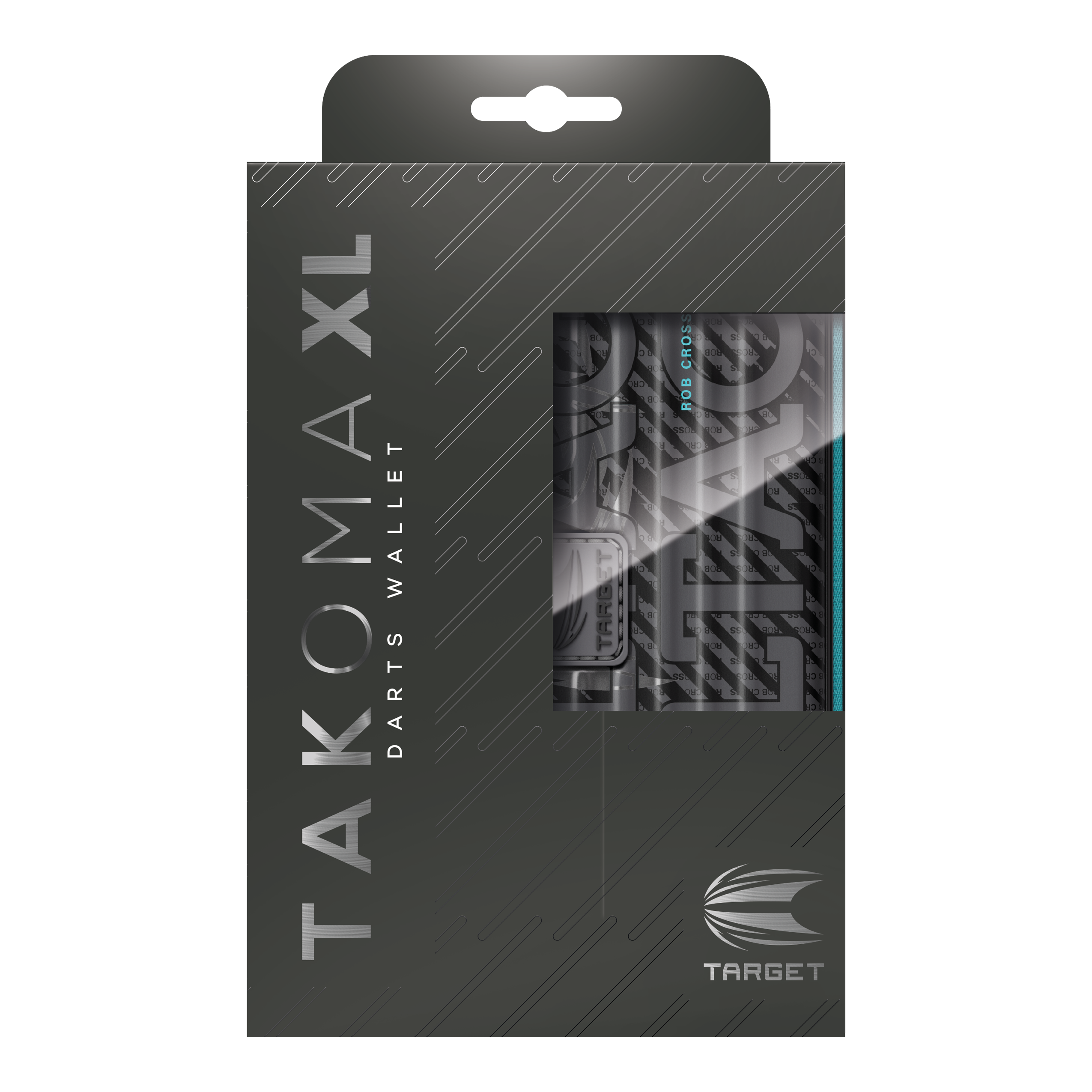 Das Foto zeigt das Takoma XL Ghost Series Rob Cross Dartcase. Es ist ein robustes Etui für Dartspieler.