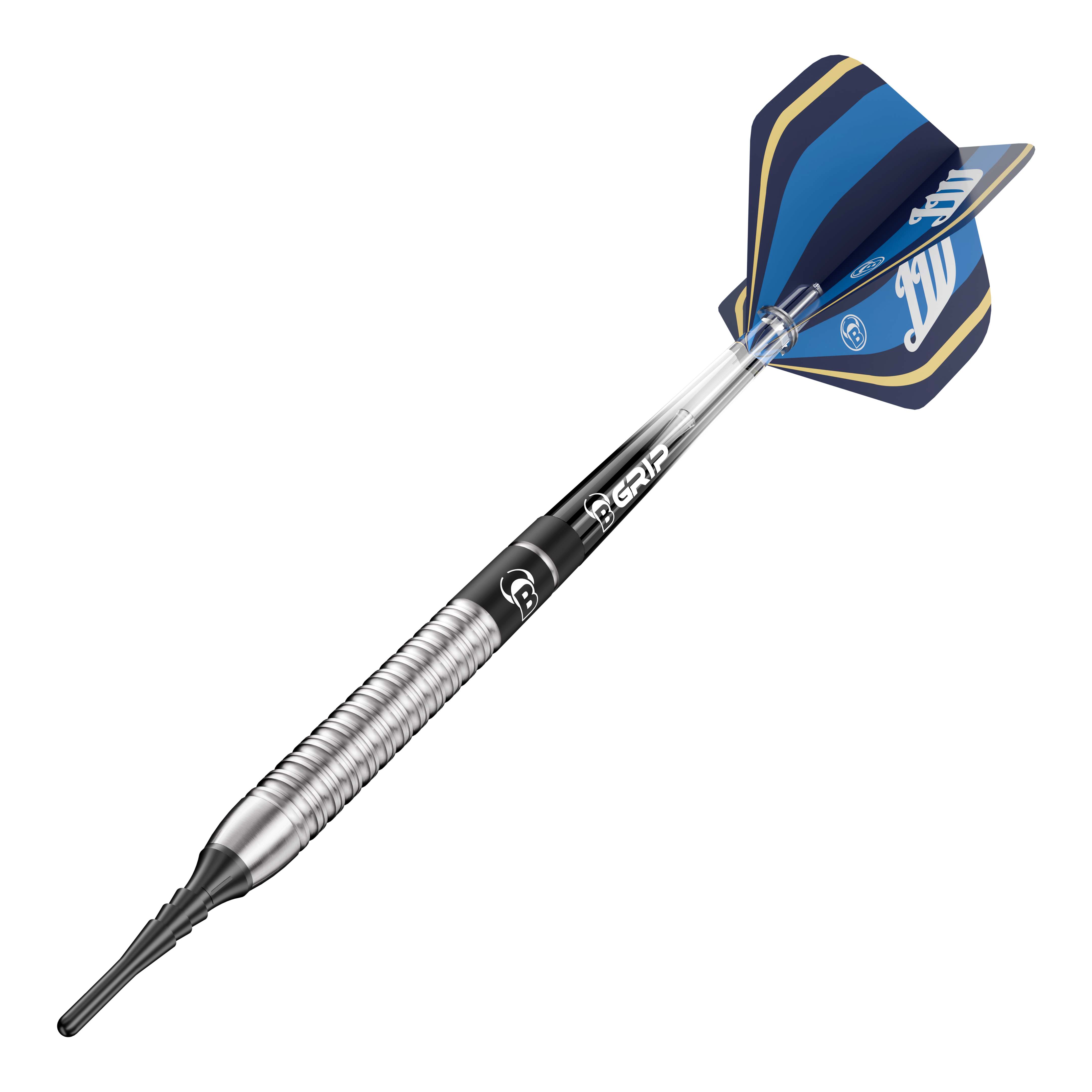 Das Bild stellt Bulls Leon Weber Softdarts - 22g dar. Diese Softdarts sind ideal für ambitionierte Dartspieler.