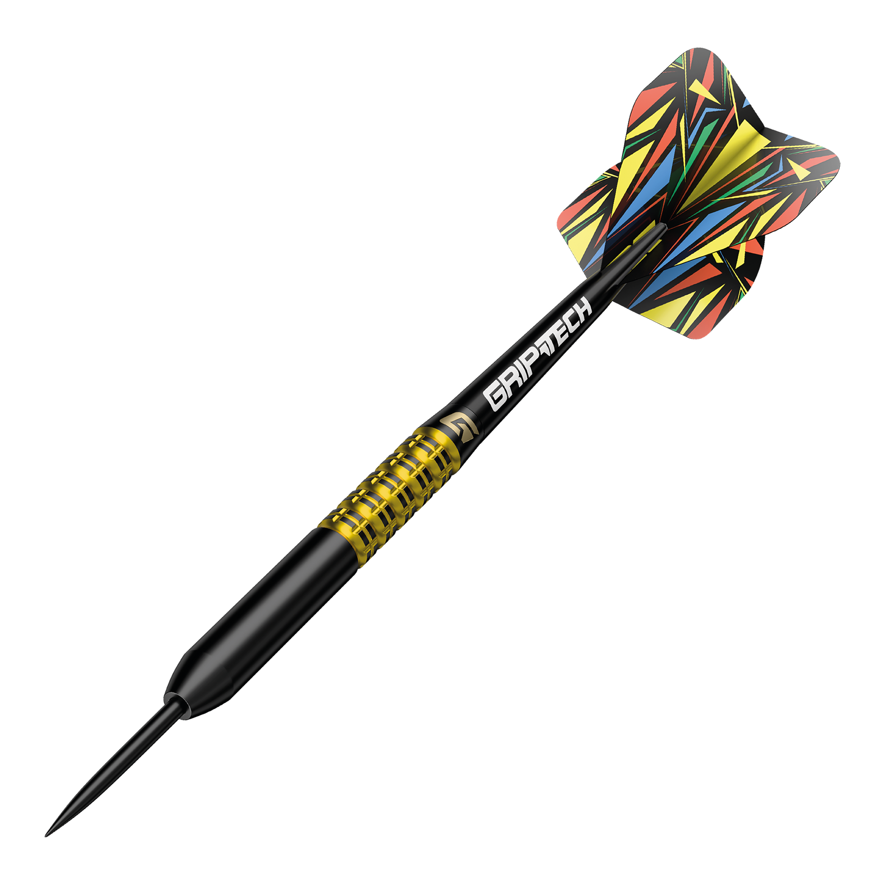 Hier ist ein gelber Tungsten-Steeldart abgebildet. Der Dateiname ist 'GD7000770 GOAT Athlete Yellow Tungsten Steeldarts 4'.