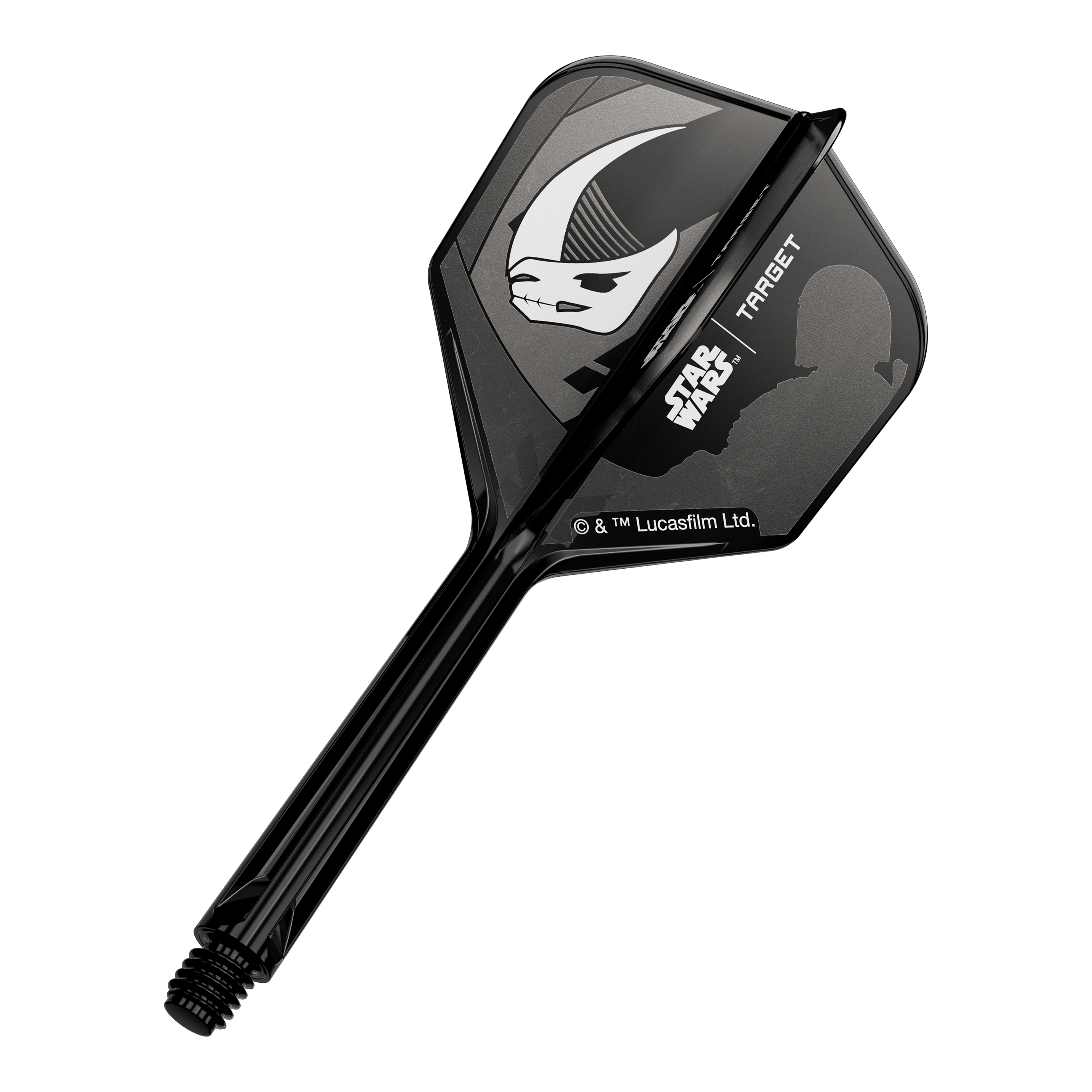 Zestaw Target Star Wars K-Flex Mandalorian No6 Flights Abgebildet ist das Produkt '410625_Target_StarWars_K-Flex_Mandalorian_Armour_No6_Flights_33mm_1a'. Vermutlich sind darauf Mandalorian Armour Dart-Flights dargestellt.