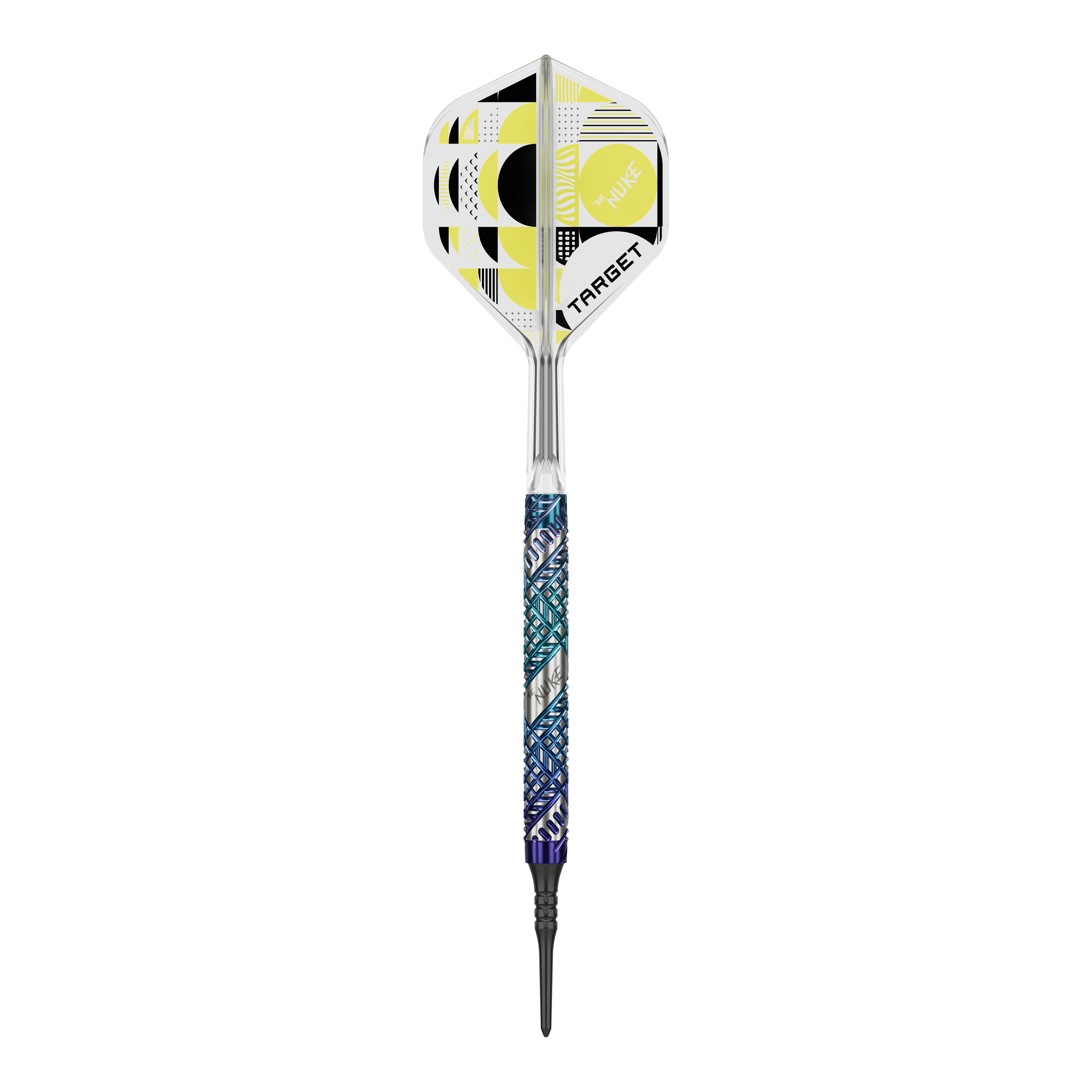 Das Bild zeigt die Target Luke Littler Edge Softdarts - 19g. Diese Softdarts sind für präzises und professionelles Dartspiel konzipiert.