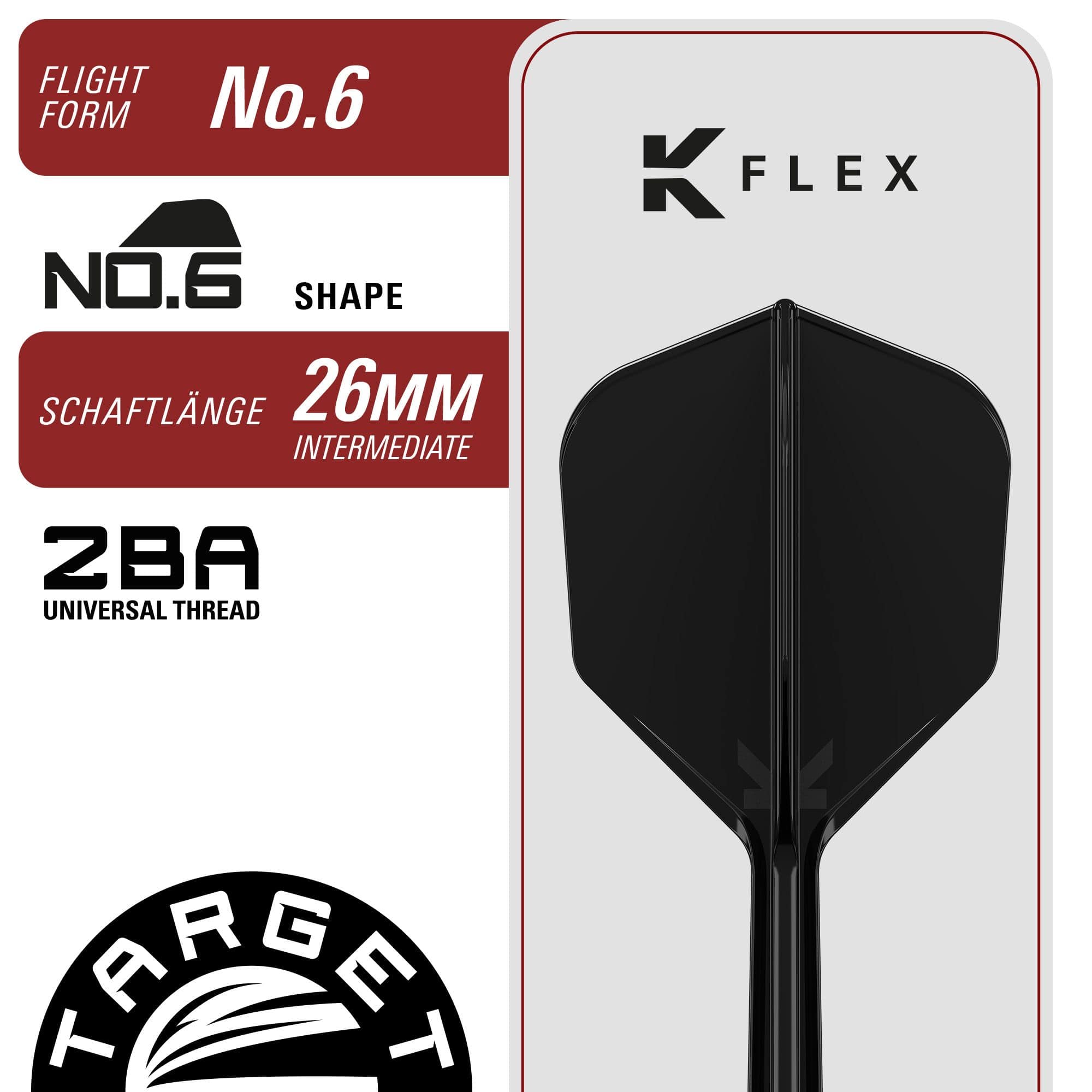 Target Black Marque Pierce Soft Darts - 18,5 g Abbildung der Target Black Marque Pierce Softdarts mit einem Gewicht von 18,5g. Die Softdarts zeichnen sich durch ihre schwarze Farbgebung und hochwertige Verarbeitung aus.