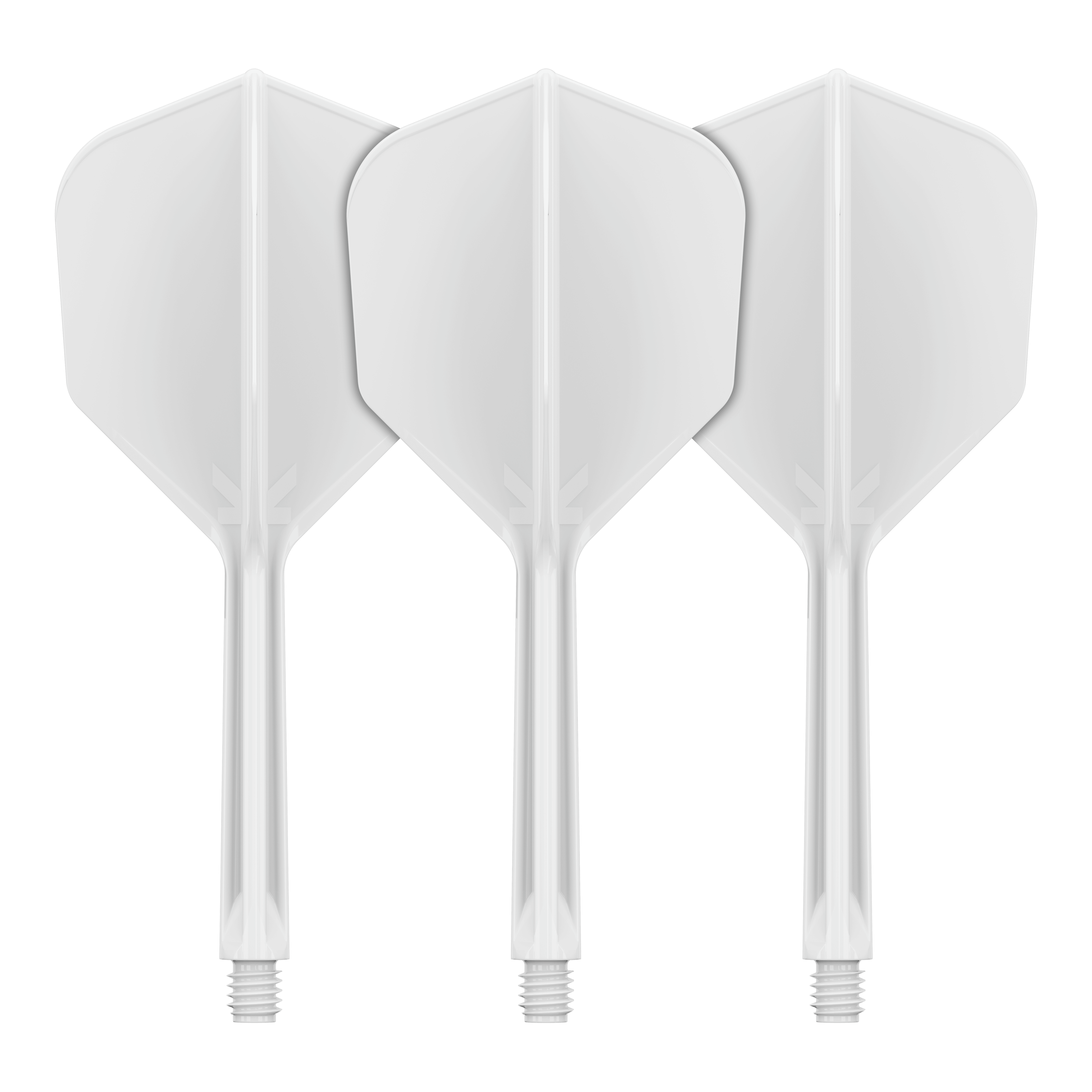System lotu Target K-Flex No6 - biały Dieses Bild zeigt das Flight-System Target K-Flex No6 in Weiß mit einer Länge von 33 mm. Das Produkt dient als Ersatzteil für Dartpfeile.