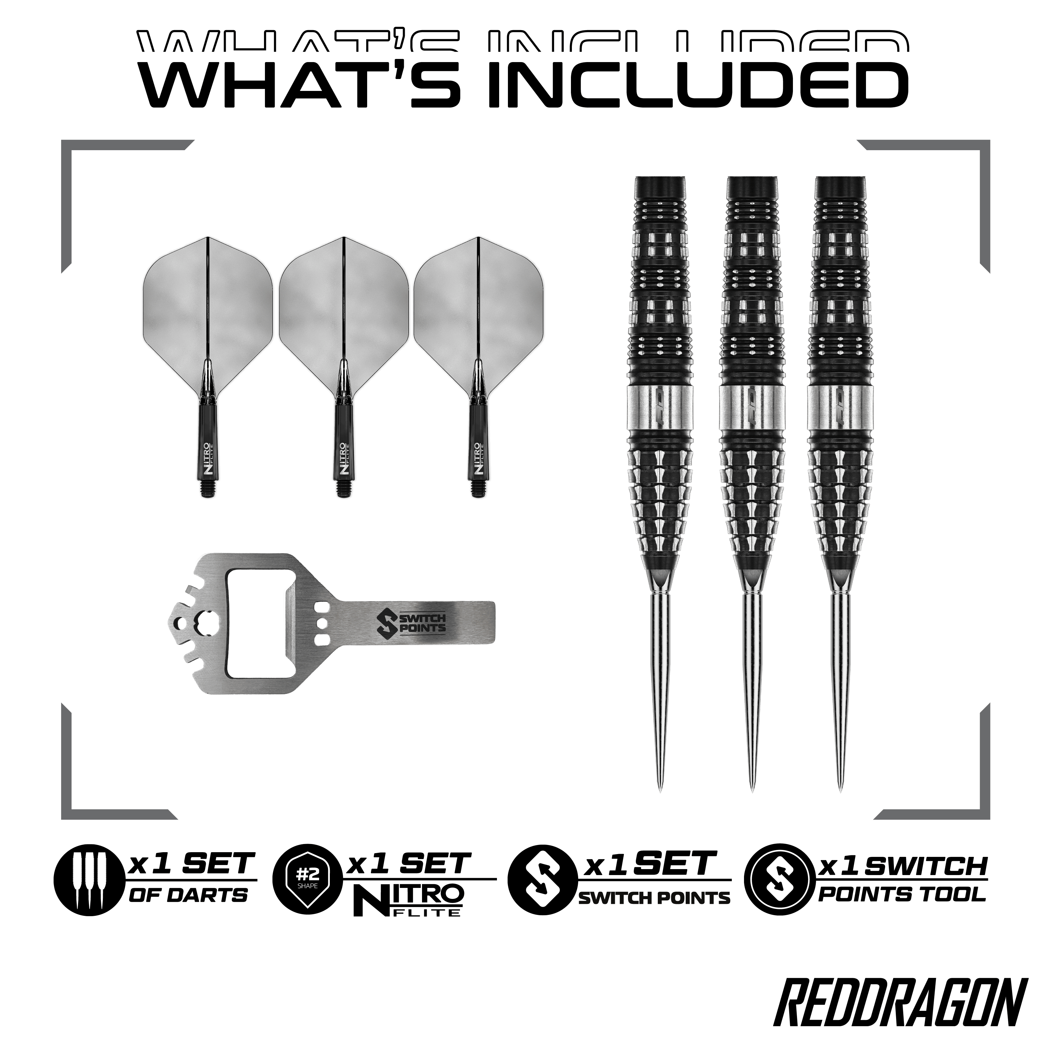 Strzałki stalowe Red Dragon Recon Torpedo Abgebildet sind die Red Dragon Recon Torpedo Steeldarts - 23g. Dieses Produkt ist für Präzision und hohe Leistung entwickelt.