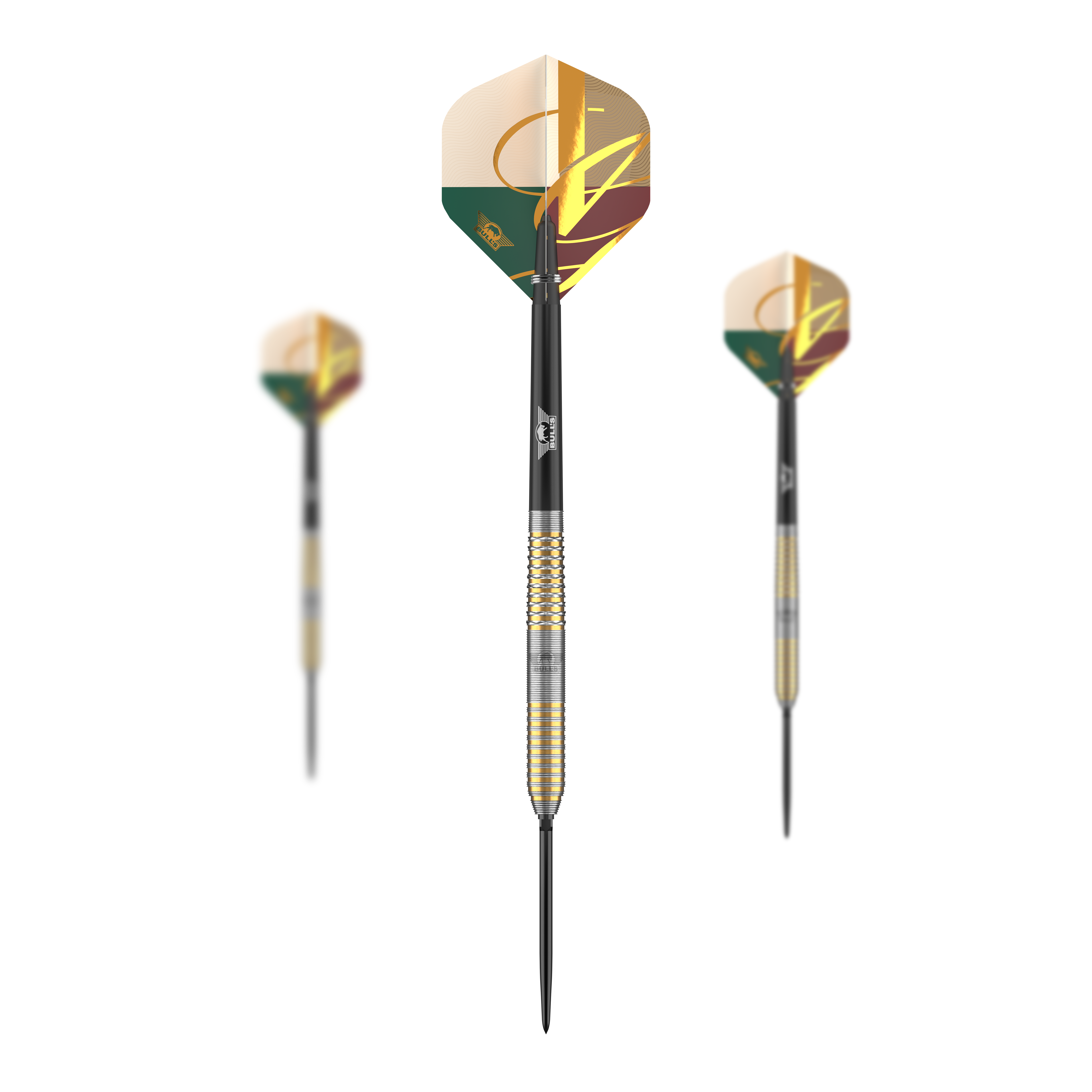 Bulls NL Vintage Ghost Convertible Points Steel Darts Das Bild präsentiert Bulls NL Vintago Ghost Convertible Points Steeldarts als Set. Dieses Dart-Set eignet sich für ambitionierte Spieler.
