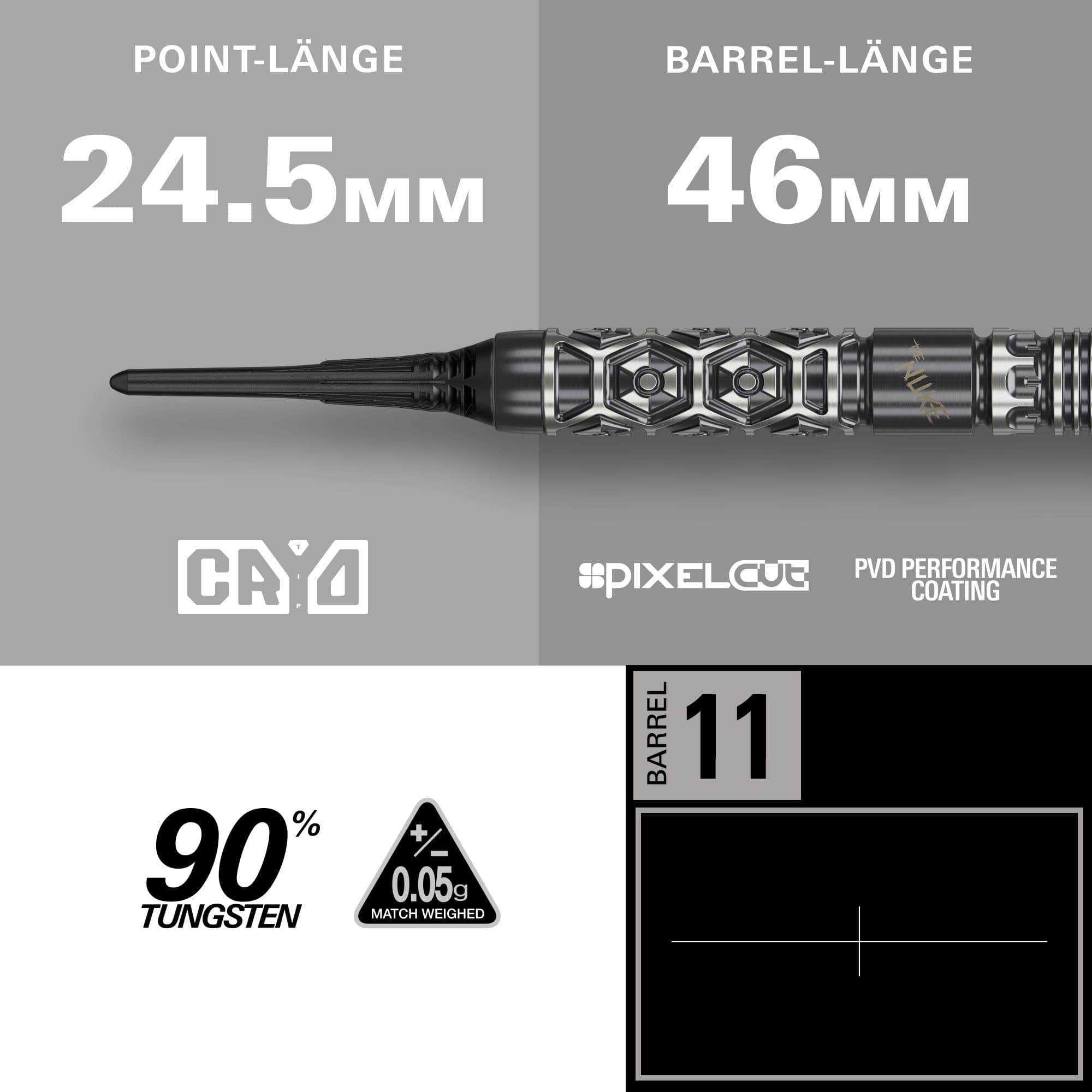 Miękkie lotki Target Luke Littler Nuke Fallout - 19 g Miękkie lotki Target Luke Littler Nuke Fallout - 19 g