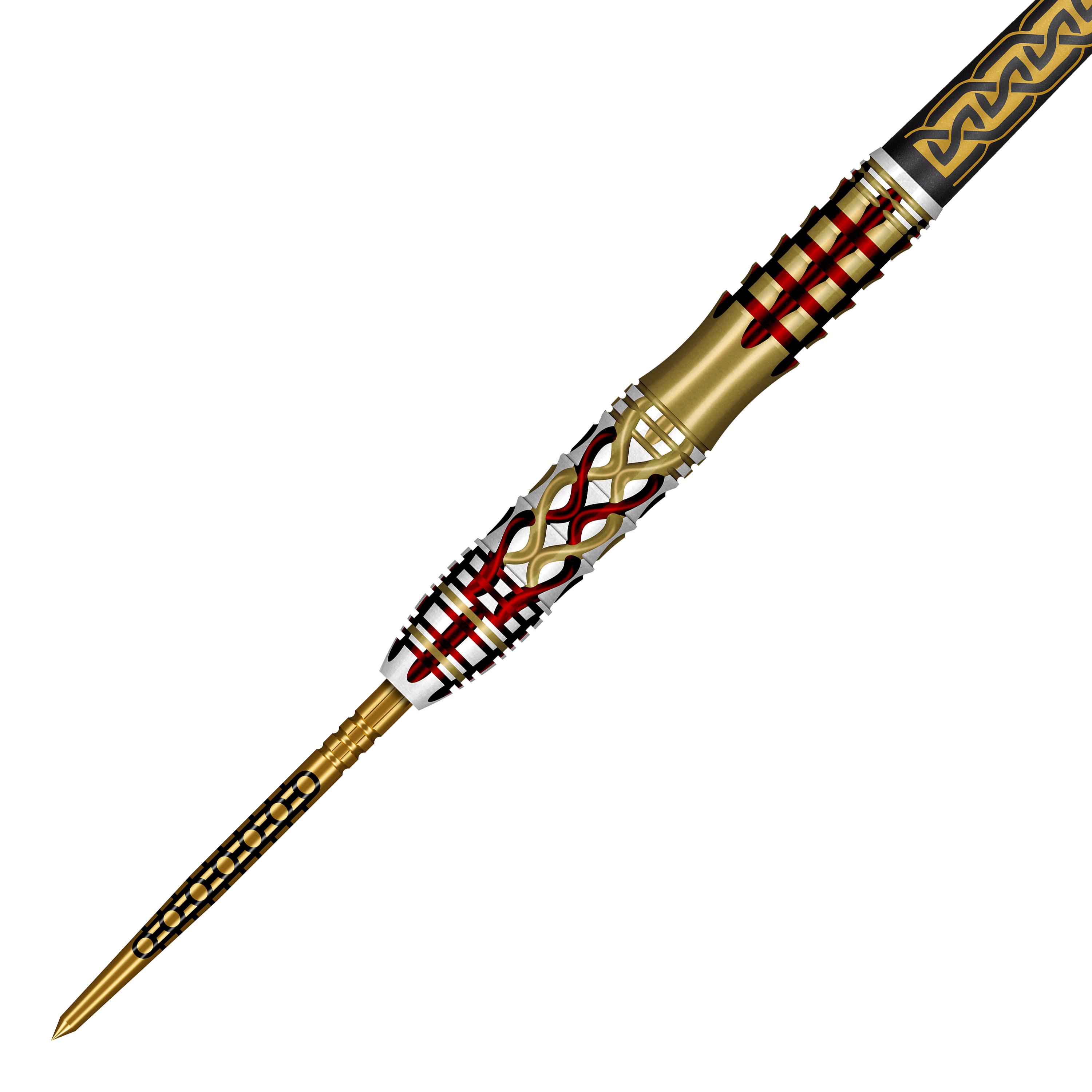 Lotki stalowe Shot Goths Alaric Turbo Point - 23 g Auf dem Bild sind Shot Goths Alaric Turbo Point Steeldarts mit einem Gewicht von 23g zu sehen. Diese Darts sind ideal für den Einsatz am Steeldartboard.