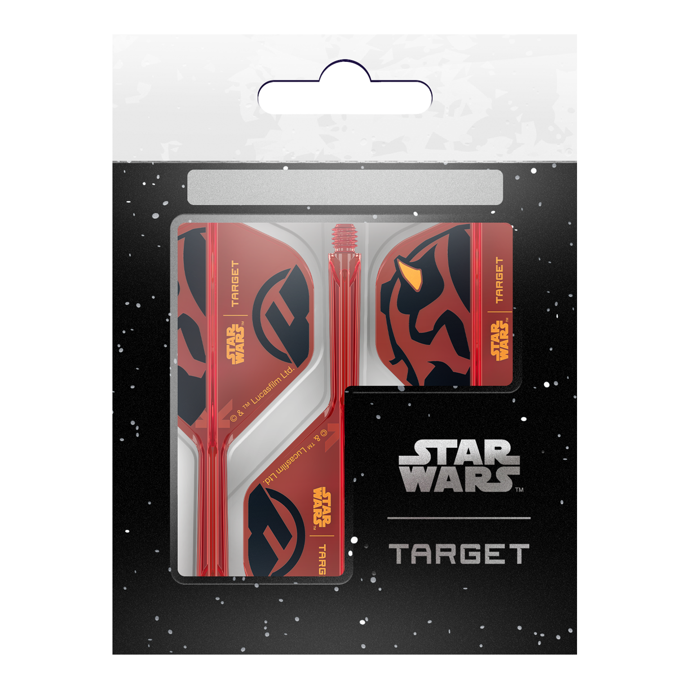 Target Star Wars K-Flex Darth Maul No2 Standard Flights Darts-Flights mit Darth Maul Design im Standardformat. Perfekt geeignet für Star Wars Liebhaber.