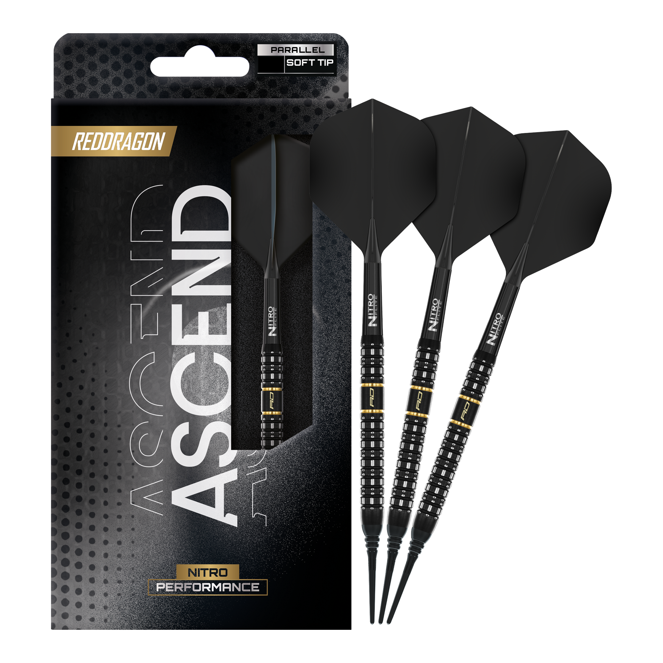 Red Dragon Ascend Parallel Softdarts - 20g Abgebildet sind Red Dragon Ascend Parallel Softdarts - 20g. Die Darts sind für Präzision beim Spiel konzipiert.