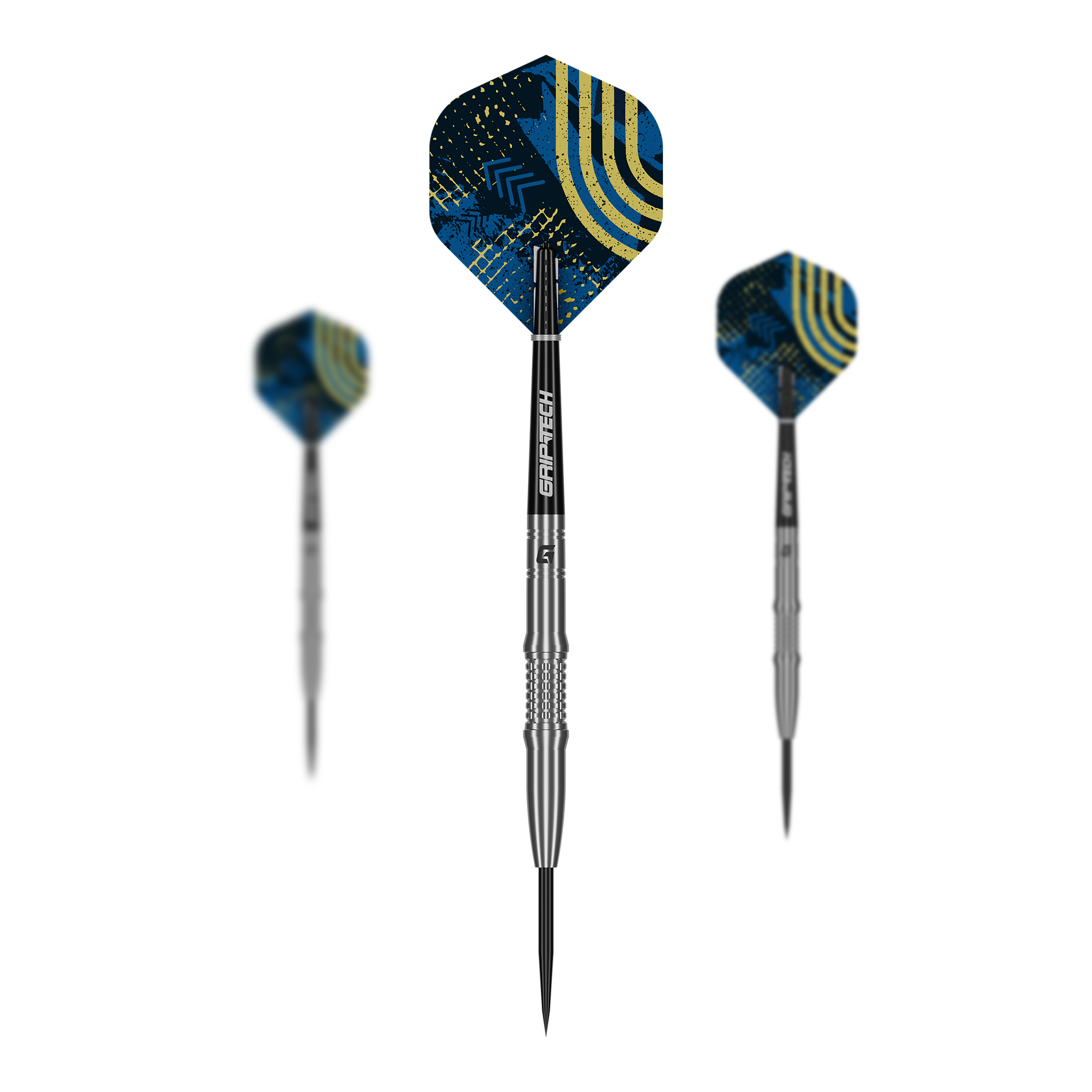 Stalowe lotki GOAT Javelin Zu sehen ist das Produkt GOAT Javelin Tungsten Steeldarts. Der Dartpfeil besteht aus robustem Tungsten.