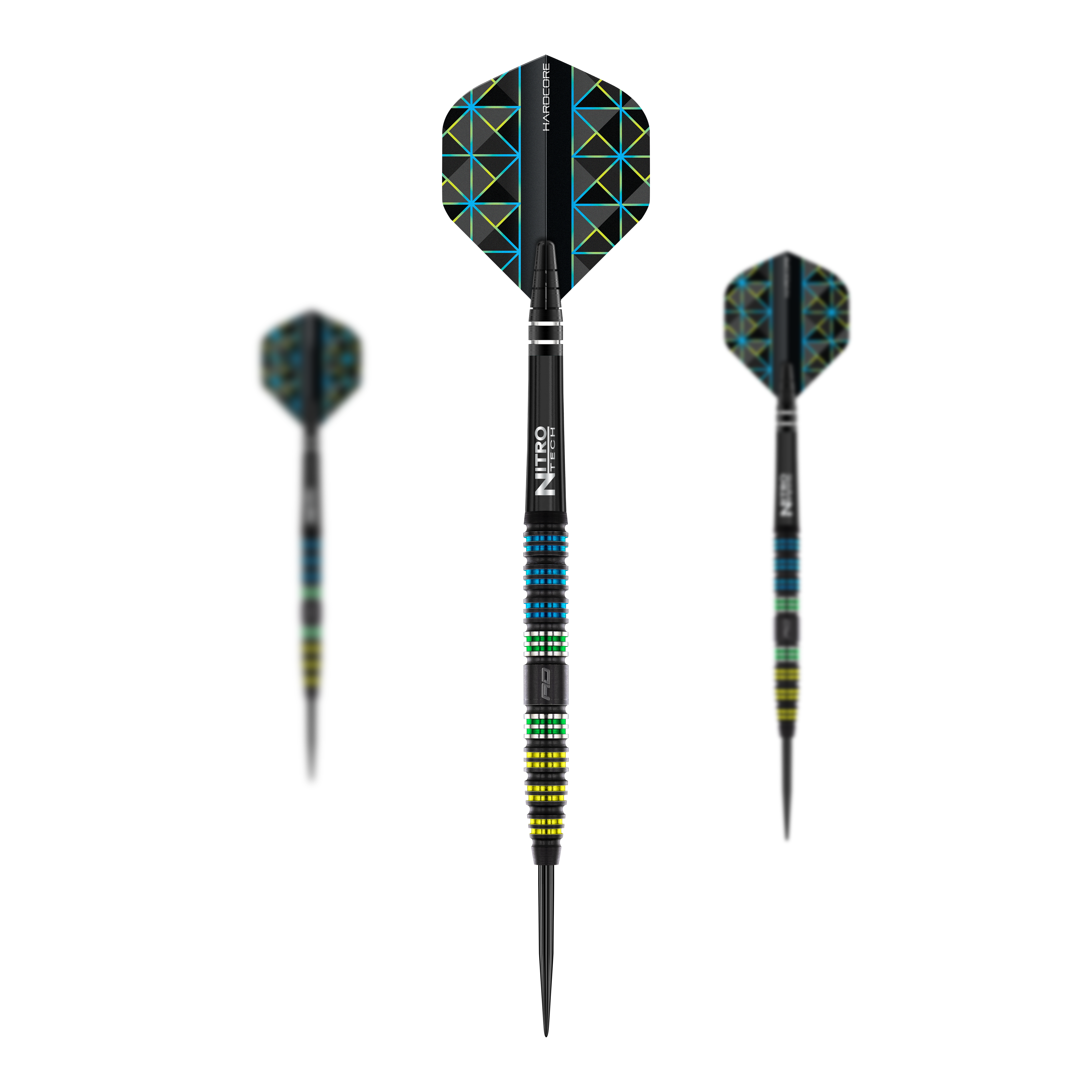 Czerwone lotki Dragonfly 95 ze stali stożkowej w kolorze czarnym