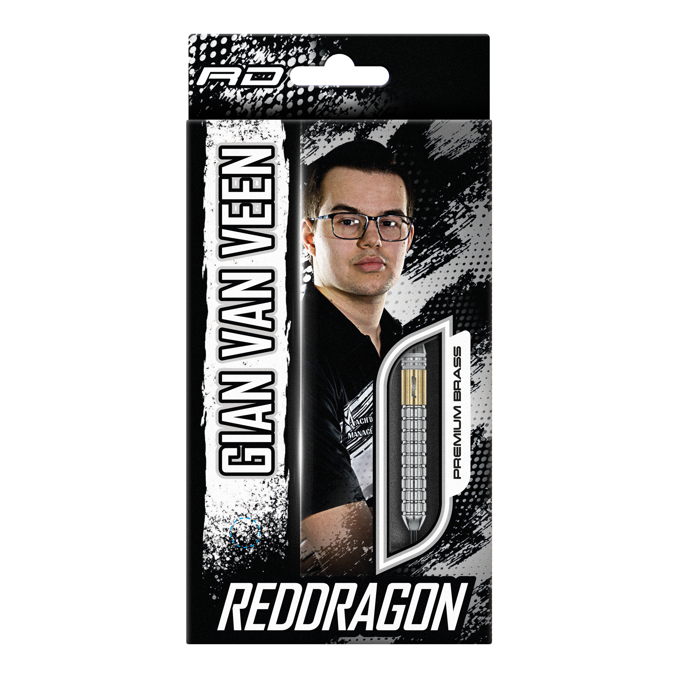 Steeldarts z mosiądzu Red Dragon Gian Van Veen - 21 g