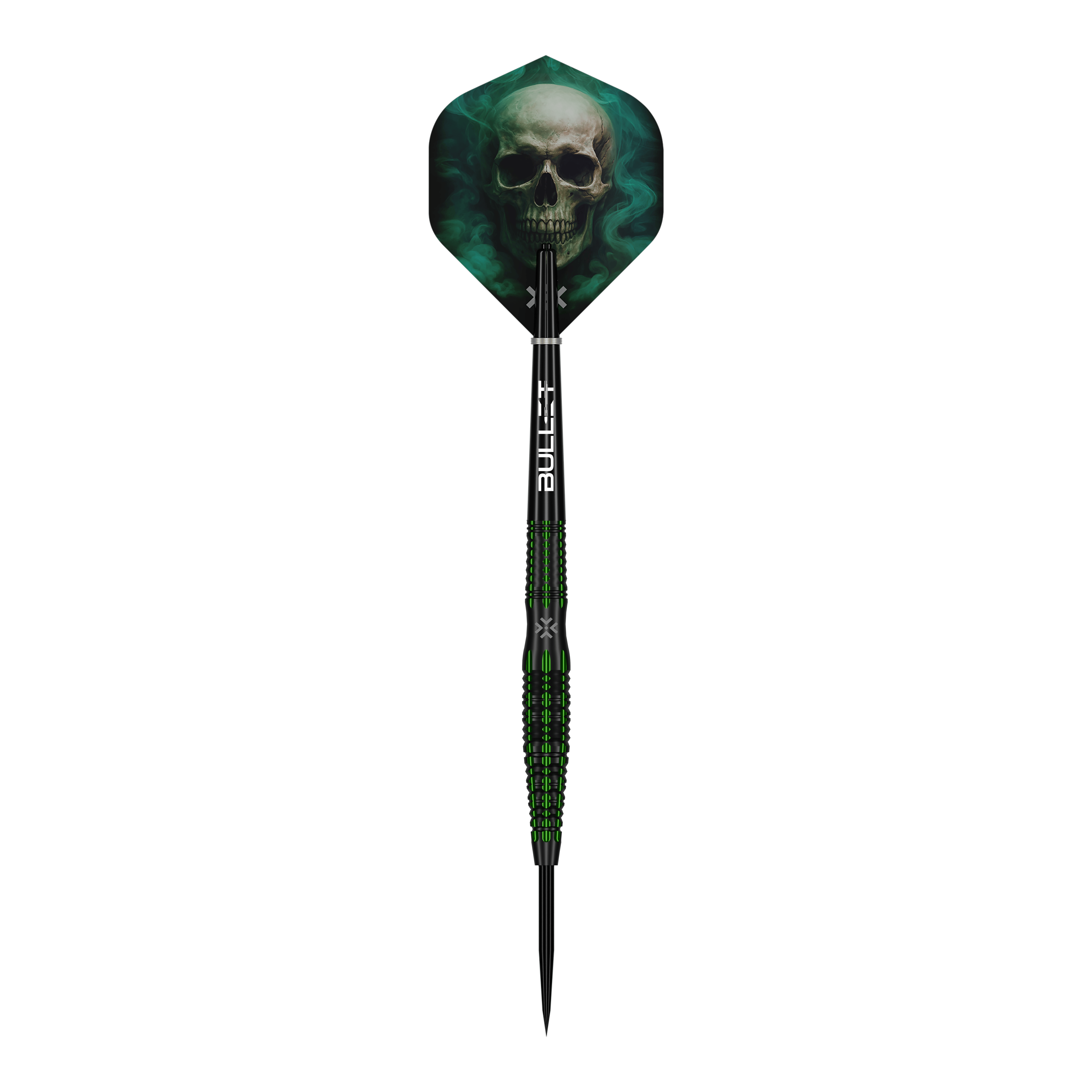 Stalowe strzałki Bullet Poison Das Bild zeigt einen einzelnen Bullet Poison Steeldart. Dieses Produkt bietet hochwertige Verarbeitung für Dartspieler.