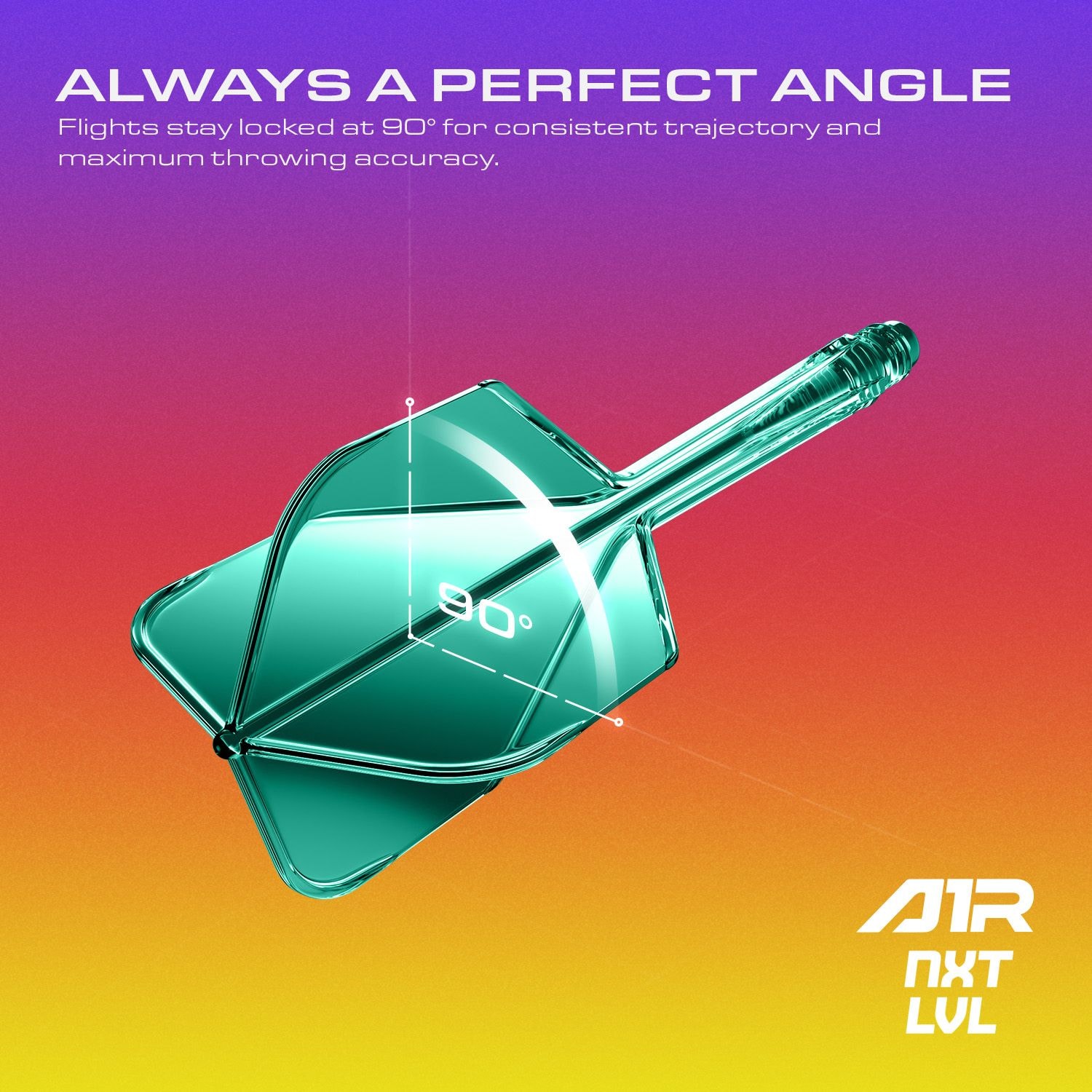 System wału lotniczego GOAT A1R No6 - zielony Abgebildet ist das GOAT A1R No6 Flight-Shaft-System in Grün. Dieses Produkt wird für Darts verwendet.