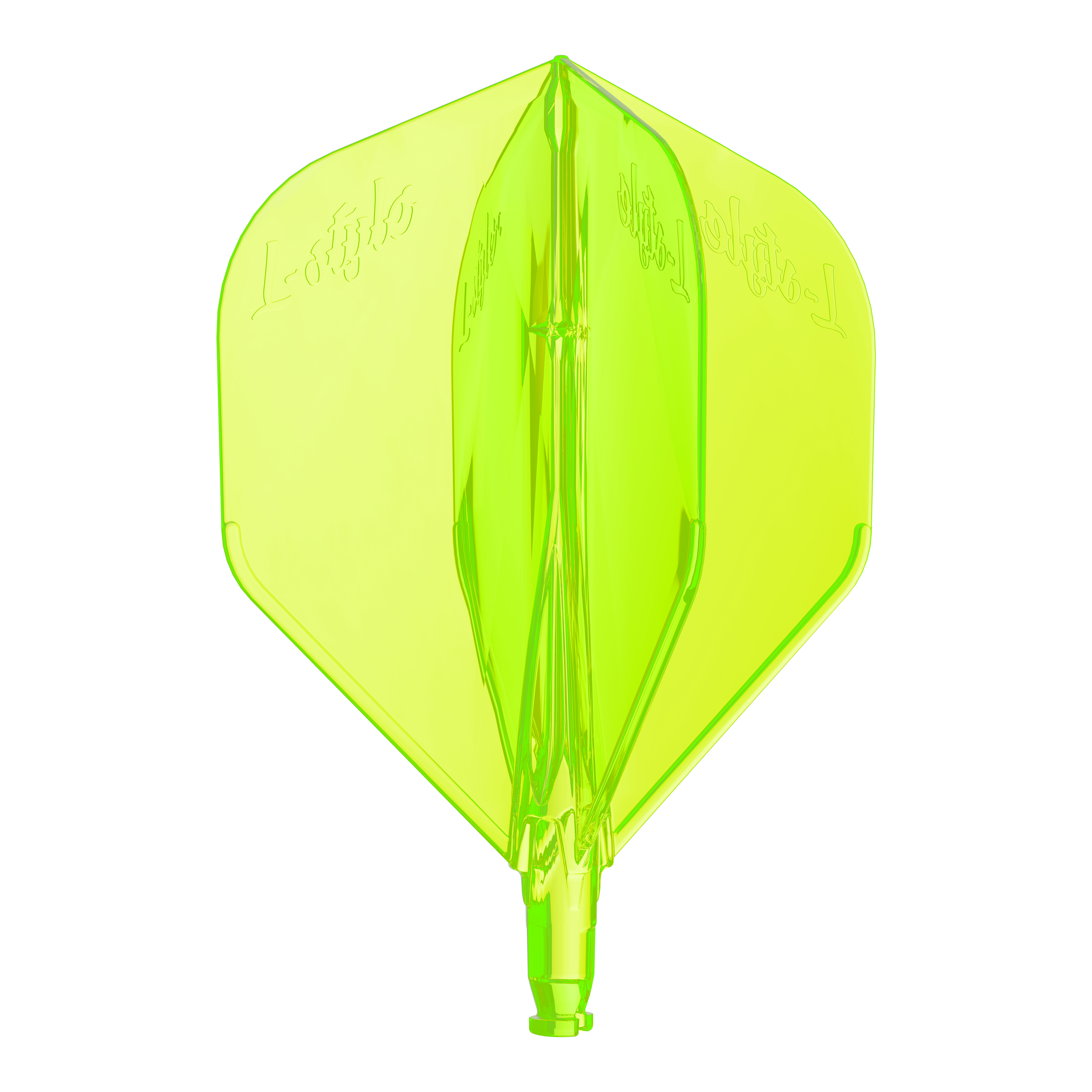 Zamienny lot L-Style L-System L1 Ein Ersatzflight in Neonfarben ist abgebildet. Das Produkt ist für Dartpfeile konzipiert.