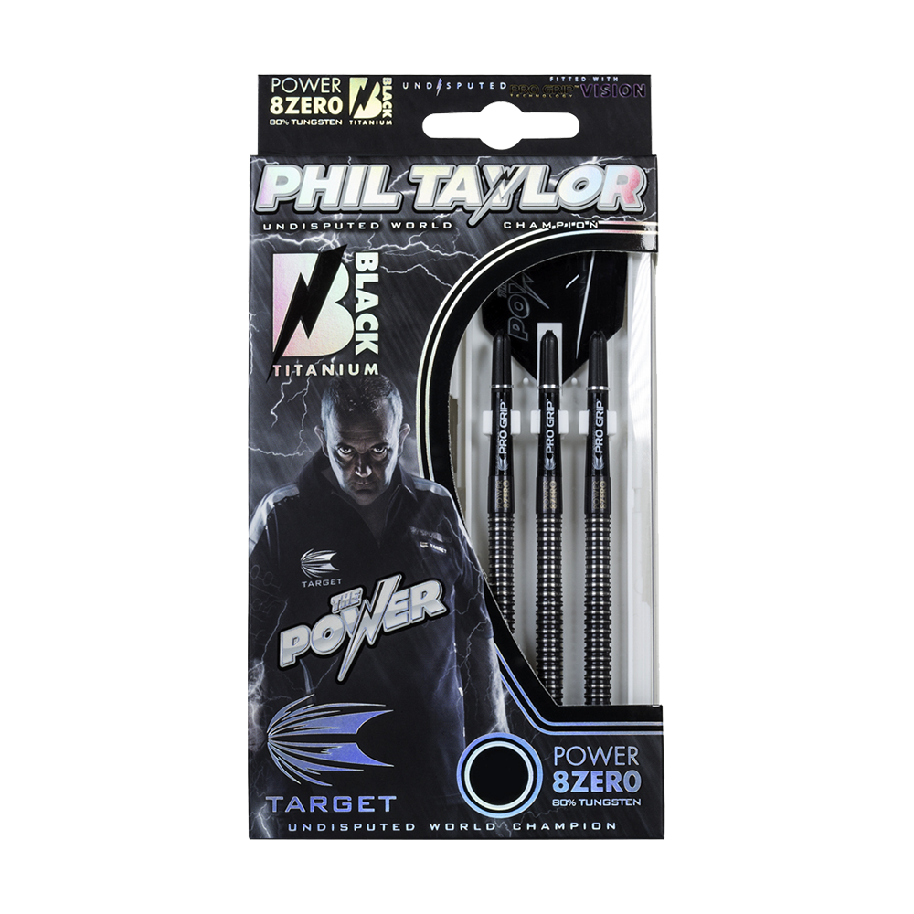 Target Phil Taylor Power 8zero Black Titanium Softdarts - 19g