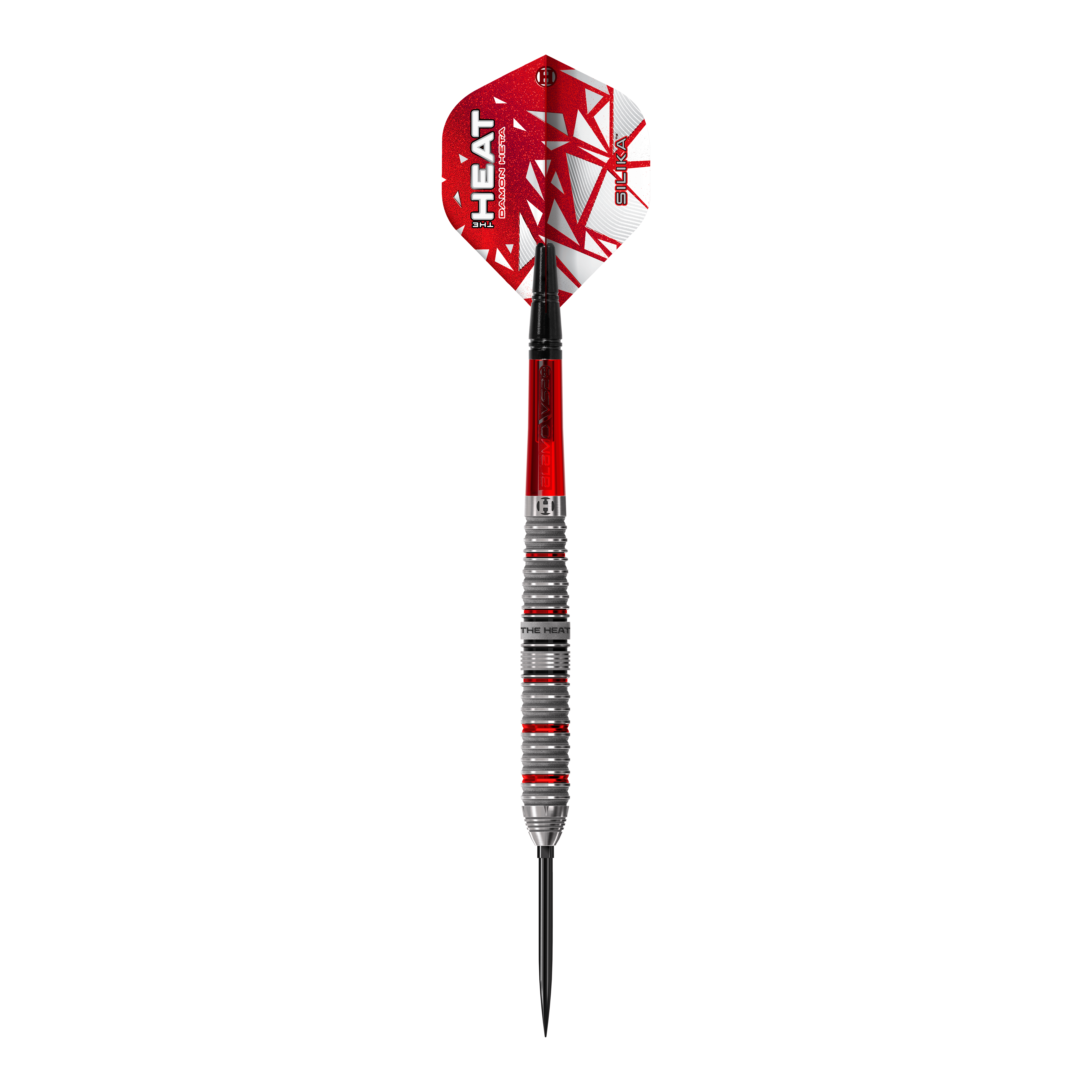 Stalowe lotki Harrow's Damon Heta Series 4 Quick Point Zu sehen ist das Produkt Harrows Damon Heta Series 4 Quick Point Steeldarts. Die Darts bieten dem Spieler eine hochwertige und professionelle Ausrüstung.