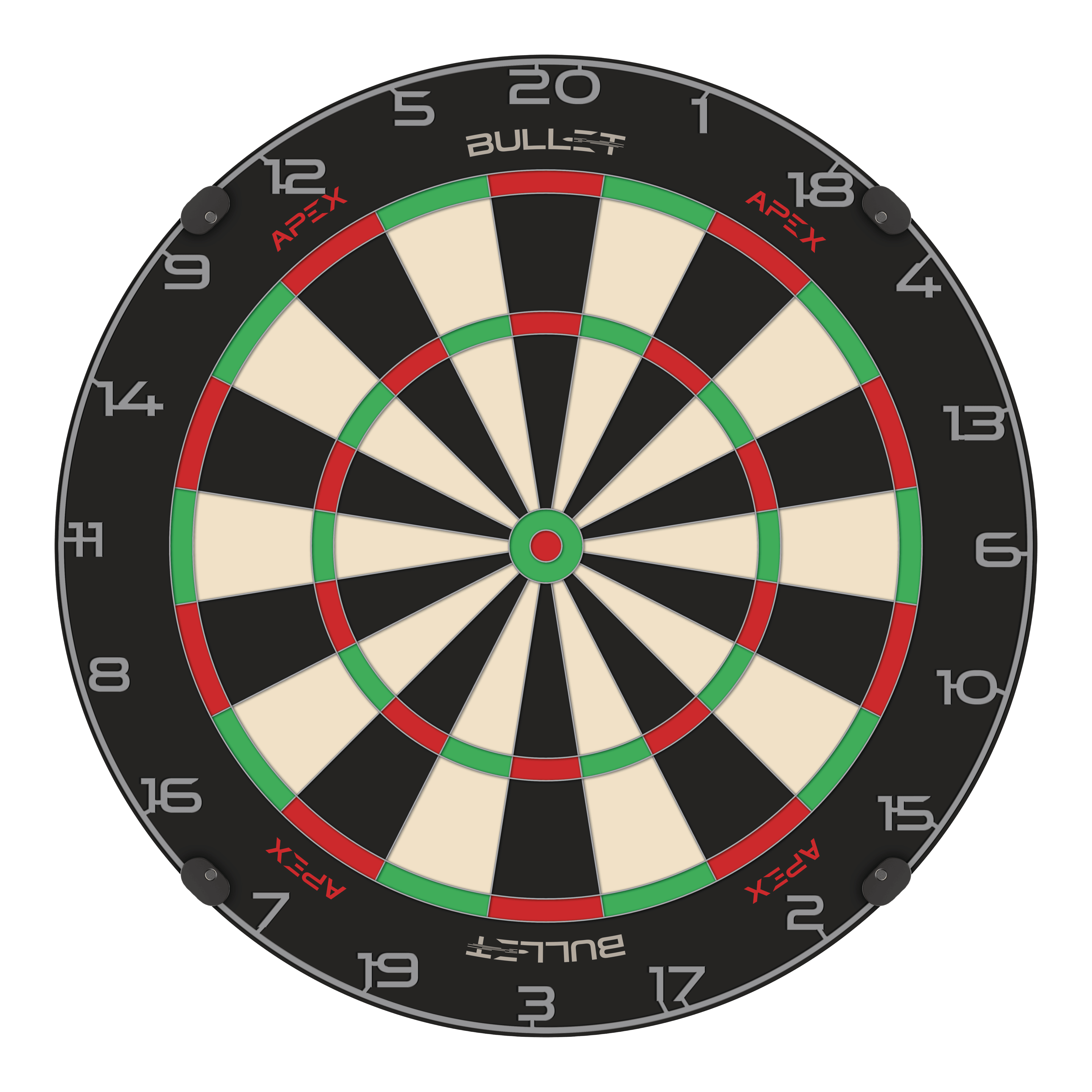 Stalowa tarcza do darta Bullet Apex Abgebildet ist das Bullet Apex Steeldartboard. Das Produkt wird deutlich dargestellt.