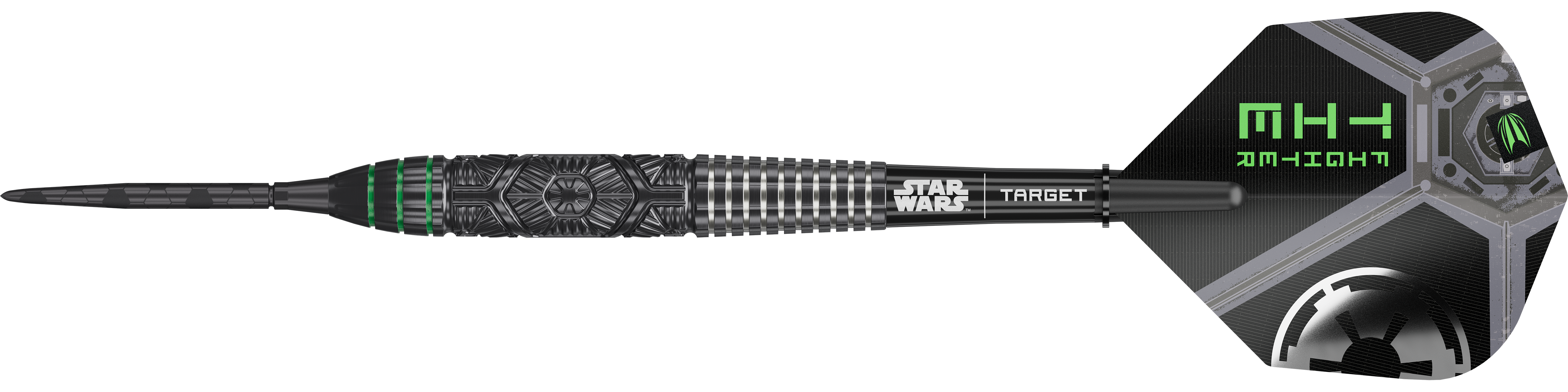 Das Bild zeigt einen Artikel mit dem Namen 190787_Target_StarWars_Tie_Fighter_SwissPoint_Steeldarts_0. Vermutlich sind Steeldarts im Star Wars Tie Fighter Design abgebildet.