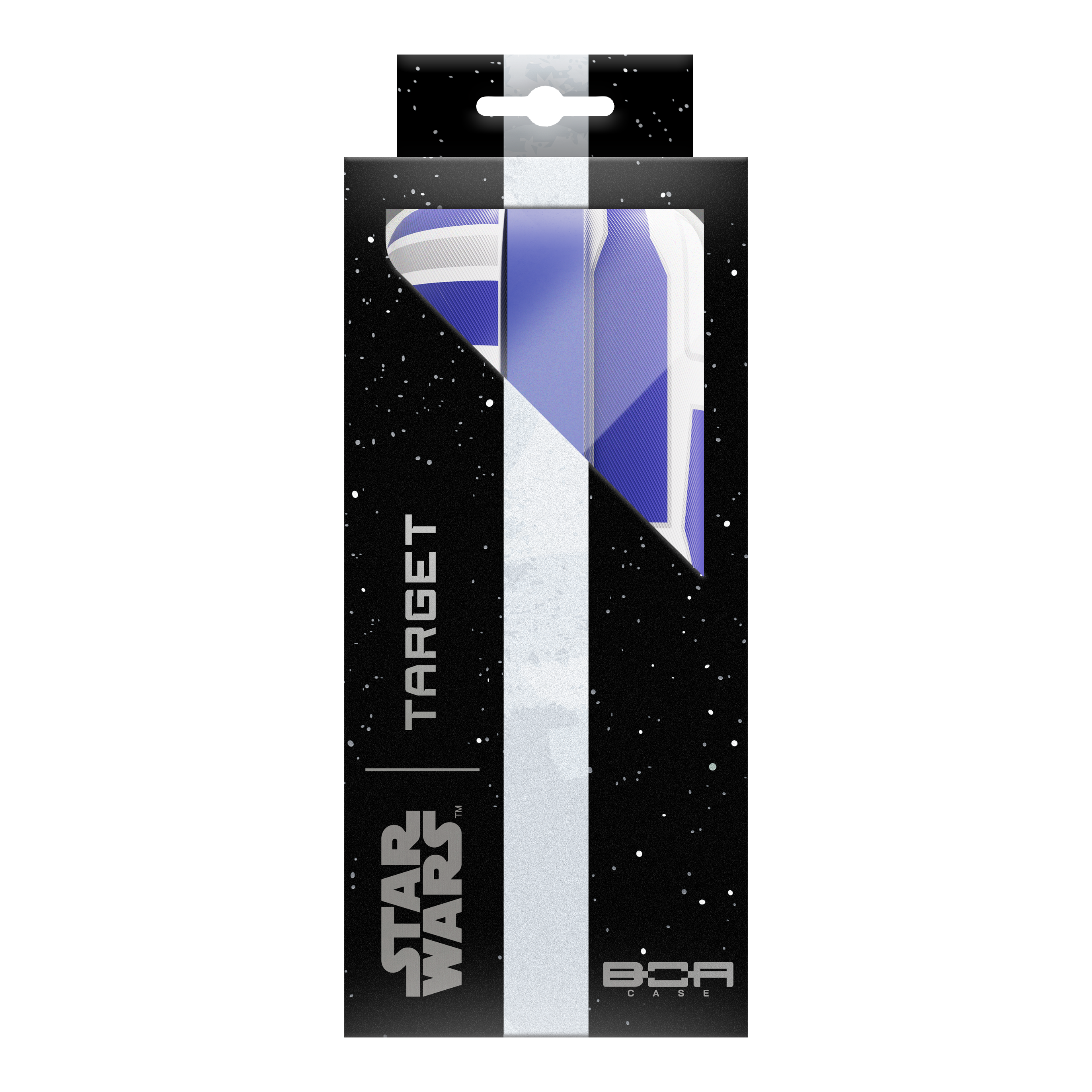 Gezeigt wird das Target Star Wars Boa Dartcase - R2D2. Es ist ein Aufbewahrungsetui für Darts im R2D2-Design.