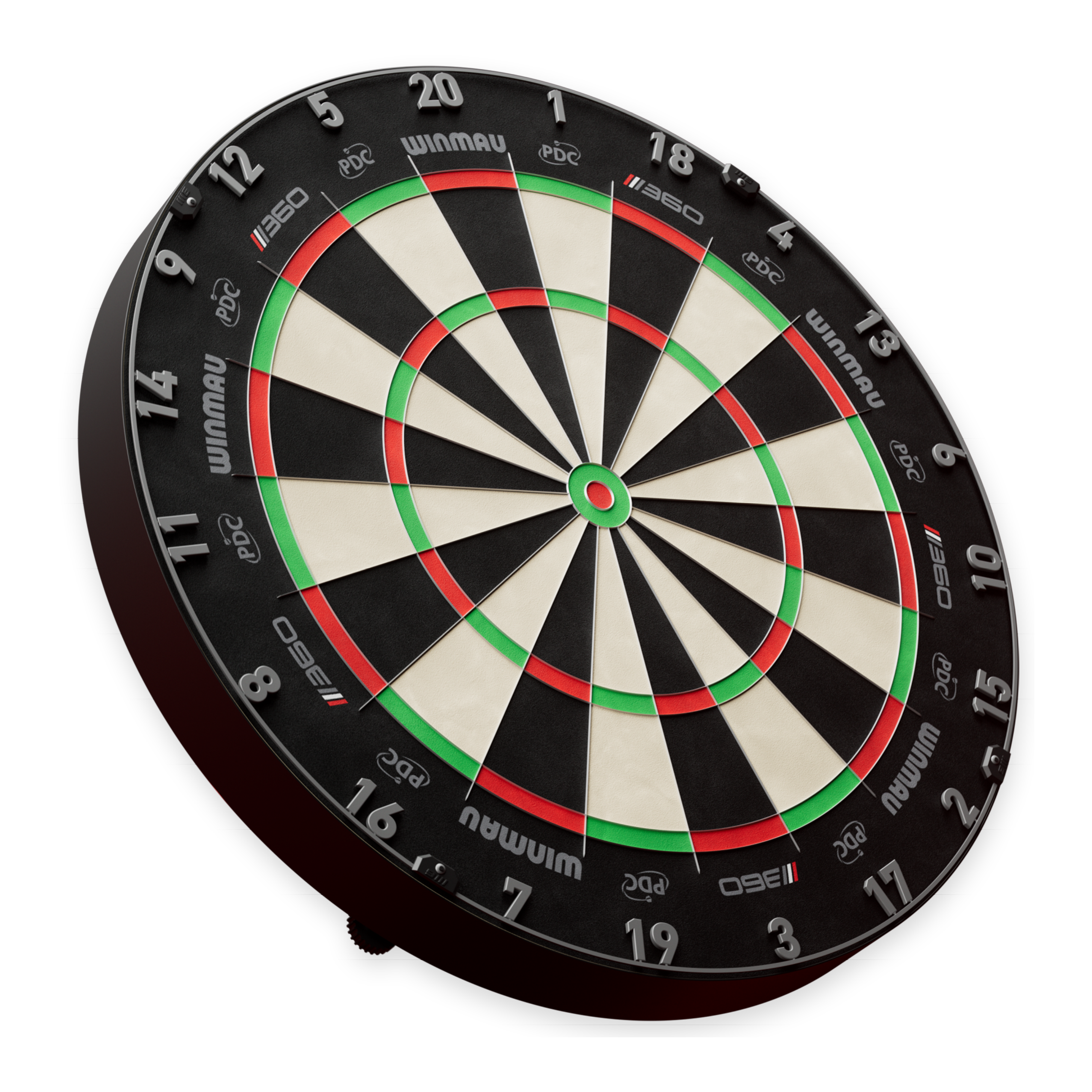 Tarcza do darta Winmau Blade 6 Triple Core 360 ze stali Zu sehen ist ein Dartboard aus der Nähe. Die Datei heißt '3060_Winmau_Blade_360_Steeldartboard_2b'.