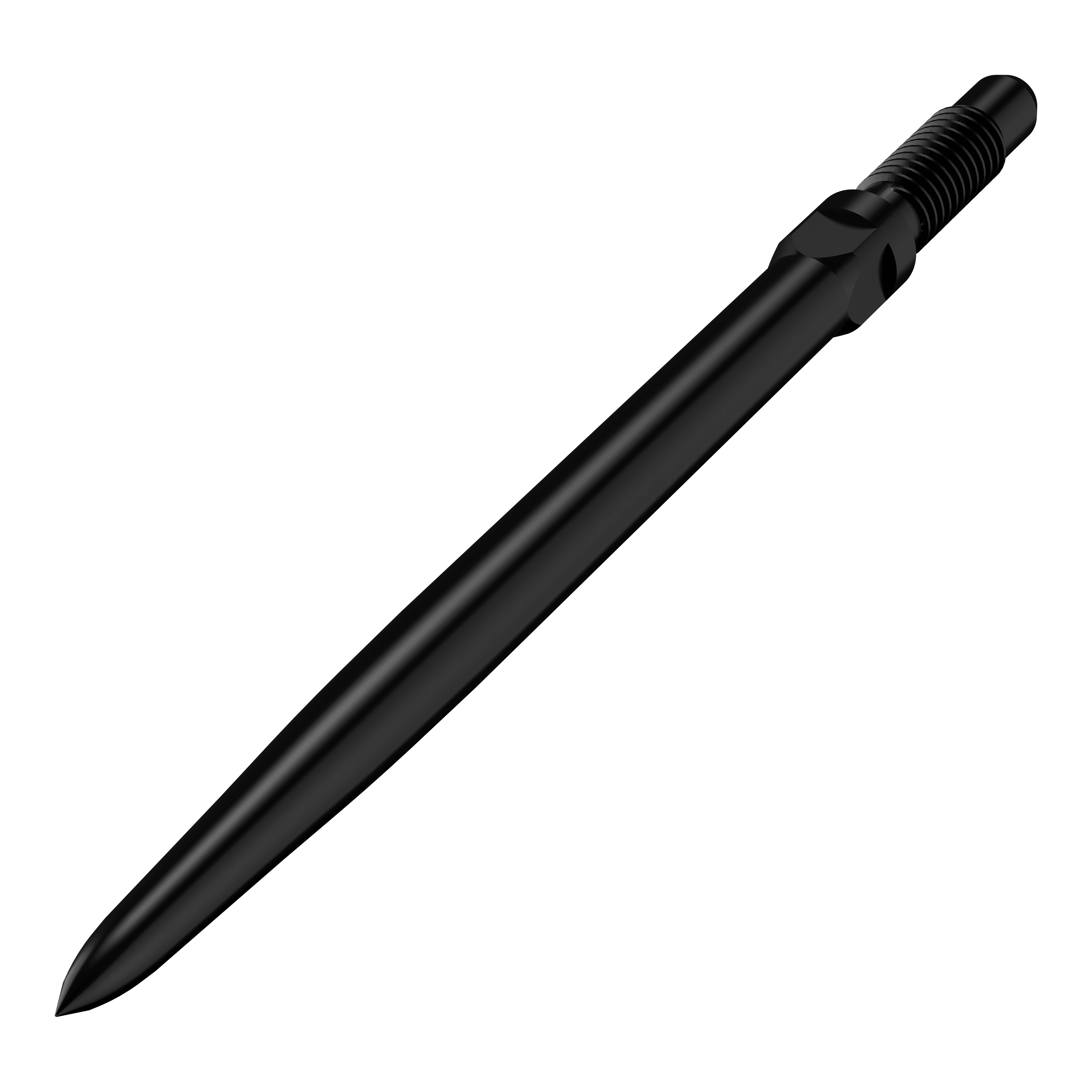Końcówki do rzutek Bulls NL Convertible Point – gładkie – czarne Das Bild zeigt einen Artikel mit dem Namen BU57700_BullsNL_Convertible_Points_Smooth_Schwarz_32mm_2. Abgebildet sind wahrscheinlich schwarze, glatte Dartspitzen in der Größe 32 mm.