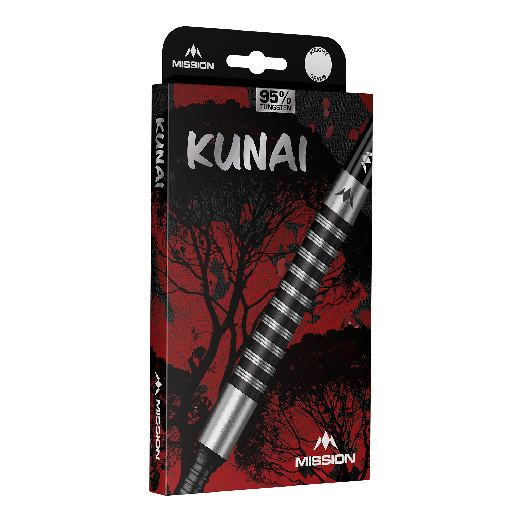 Lotki Mission Kunai Black PVD Steel Darts - 23g Hier wird Mission Kunai Black PVD Steeldarts - 23g dargestellt. Die Steeldarts bestehen aus schwarzem Material und wiegen 23 Gramm.