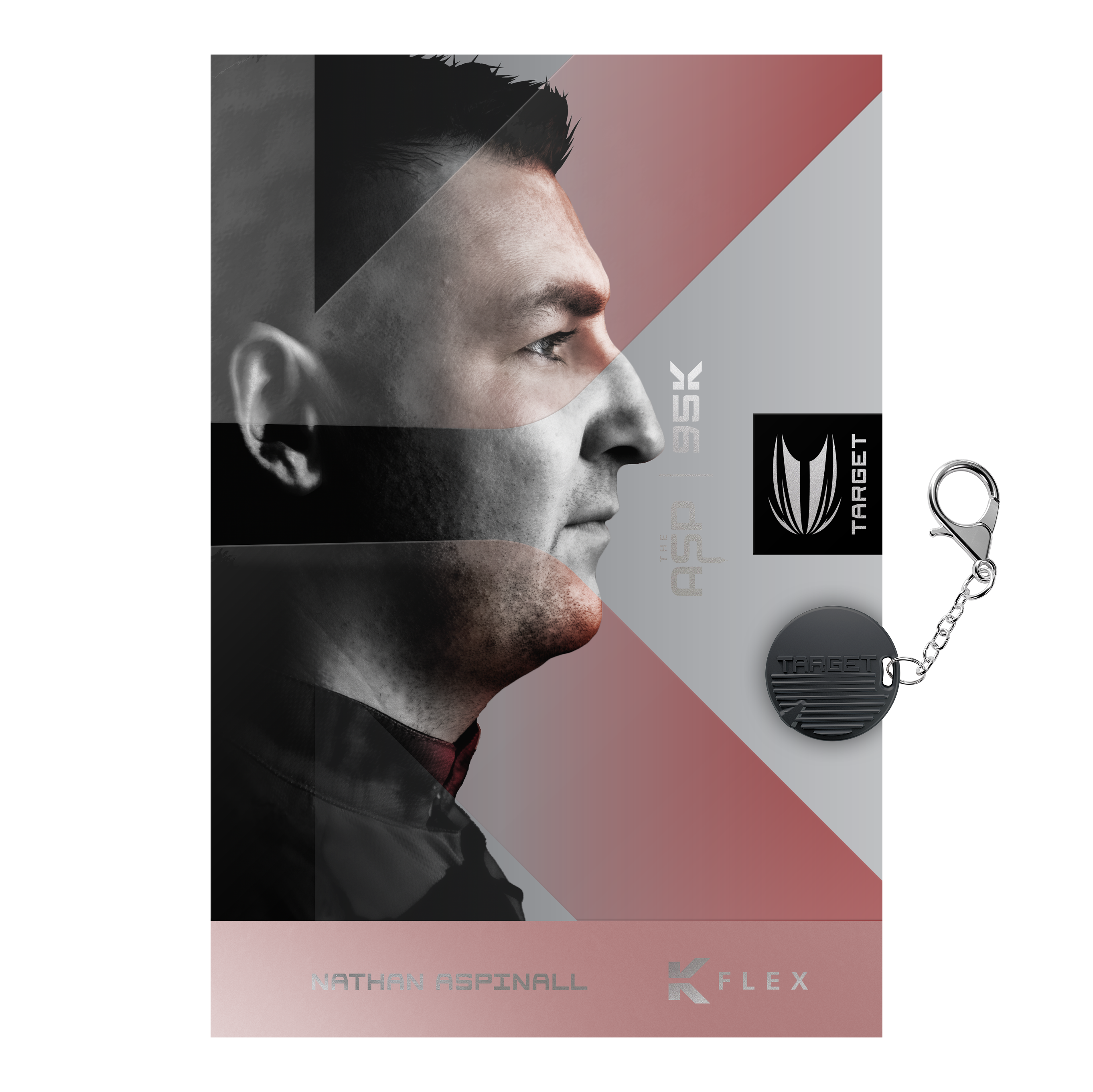 Lotki stalowe Target Nathan Aspinall 95K Swiss Point Abbildung der Target Nathan Aspinall 95K Swiss Point Steeldarts. Das Bild zeigt die Details und das Design der Pfeile.
