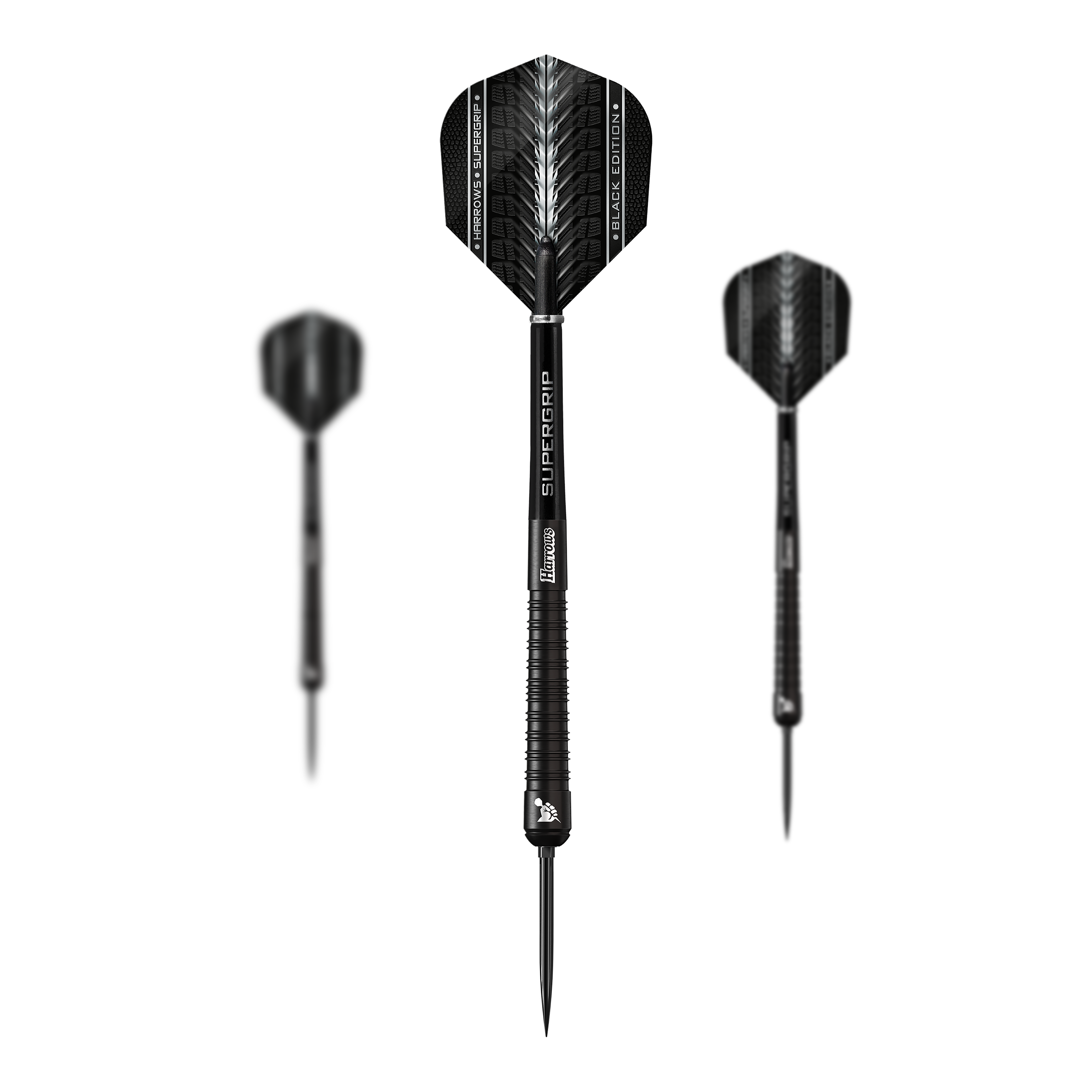 Lotki stalowe Harrows Supergrip 90 Black Edition Quick Point