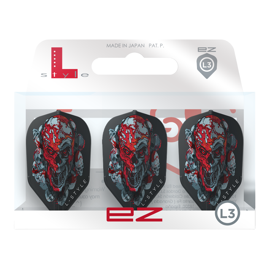 Diese Abbildung zeigt L-Style Ryan Searle Signature V4 Black L3EZ Flights. Die Dartflights zeichnen sich durch ein elegantes, schwarzes Design aus.
